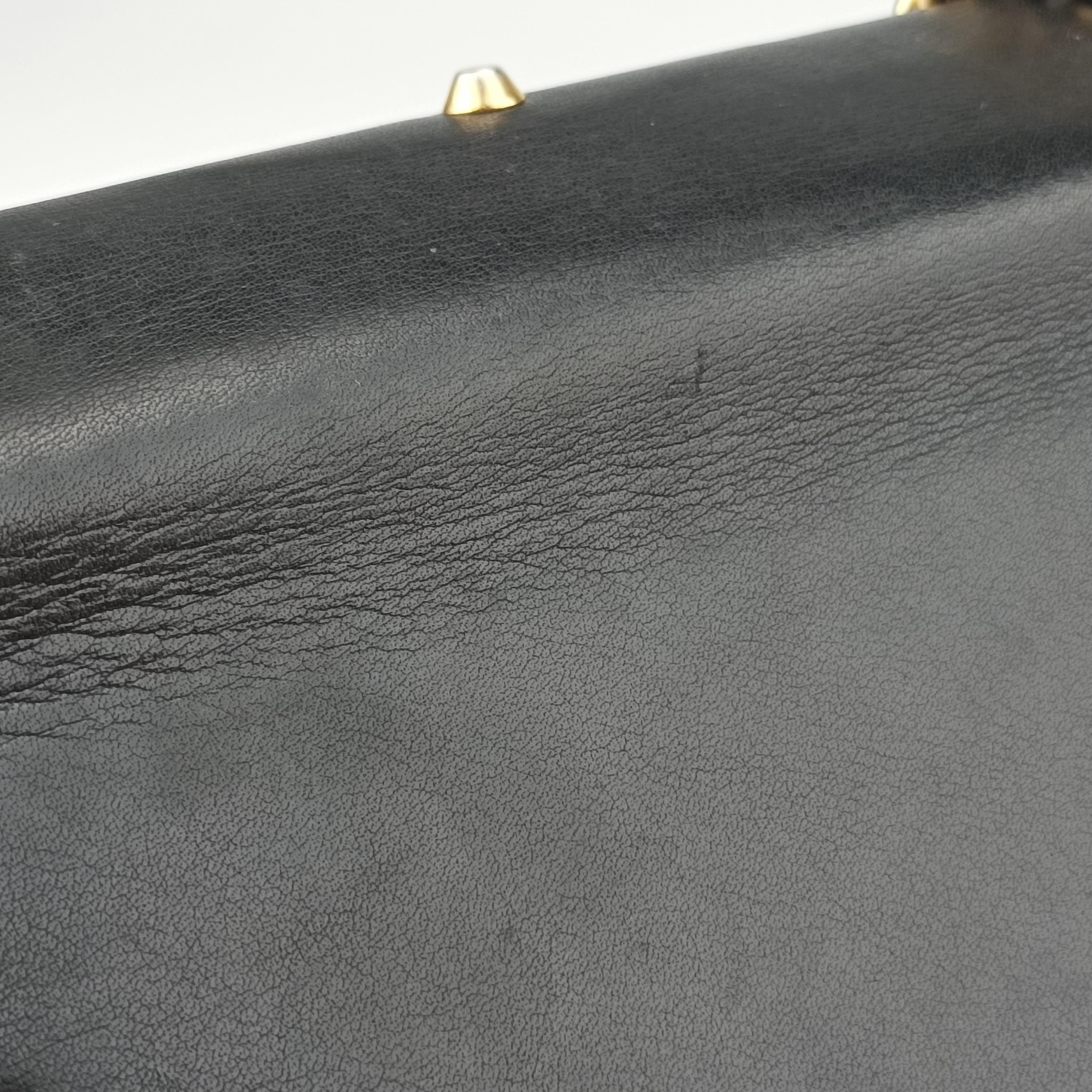 Pre-owned Gucci Padlock Black Leather 432182 shoulderbag | stylenewstar