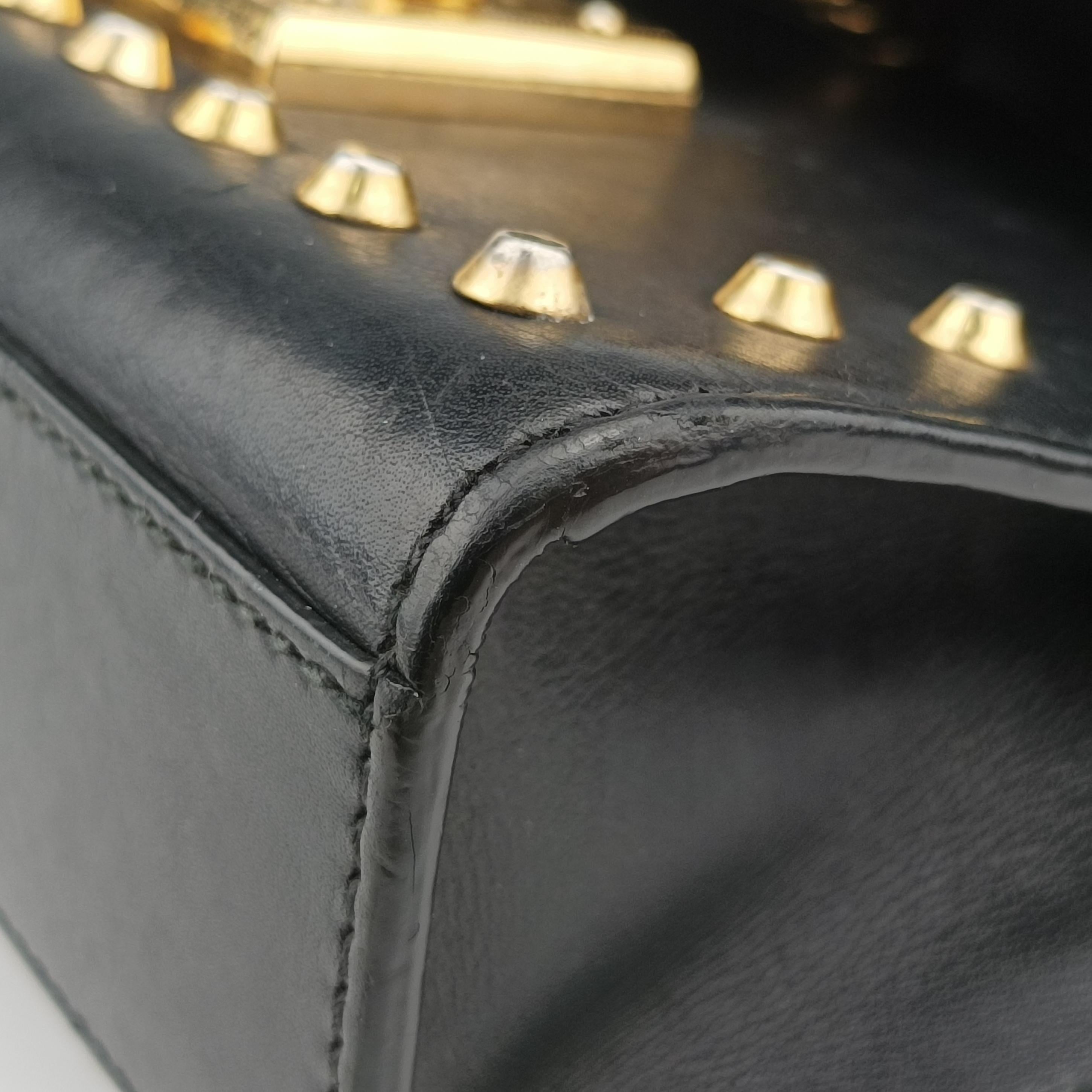 Pre-owned Gucci Padlock Black Leather 432182 shoulderbag | stylenewstar