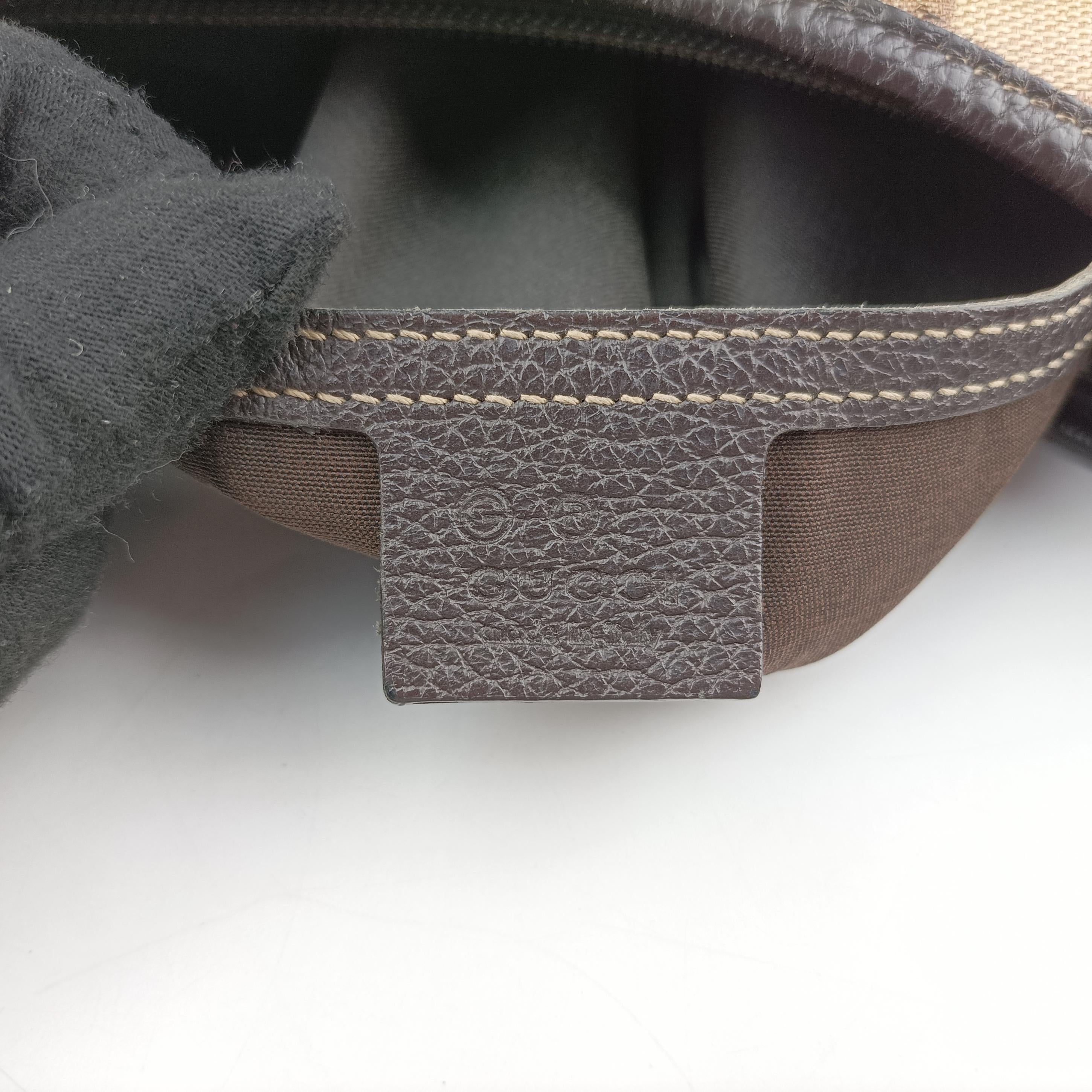 Pre-owned Gucci GG Crystal Abbey Hobo Brown PVC coated canvas 268636 handbag | stylenewstar