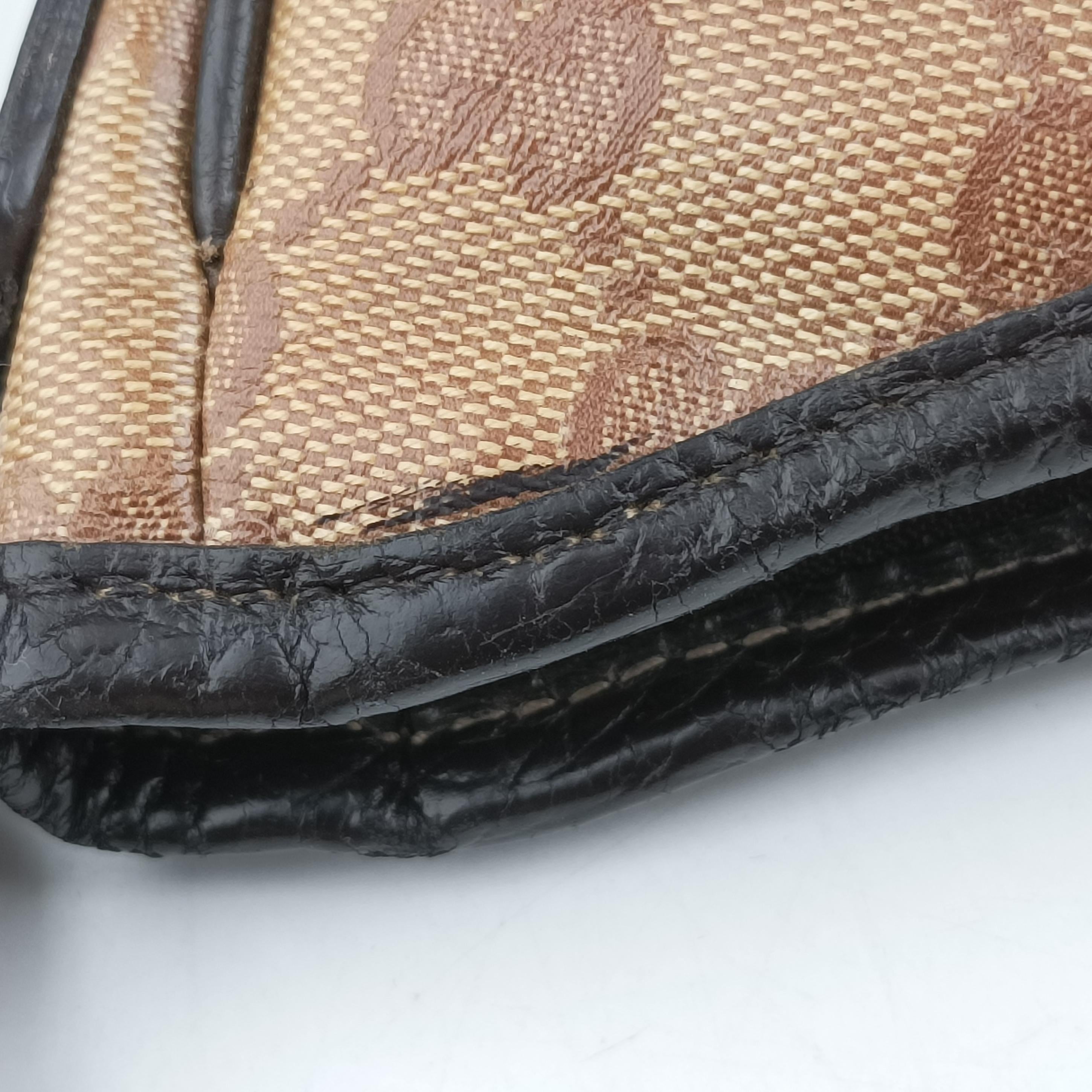 Pre-owned Gucci GG Crystal Abbey Hobo Brown PVC coated canvas 268636 handbag | stylenewstar