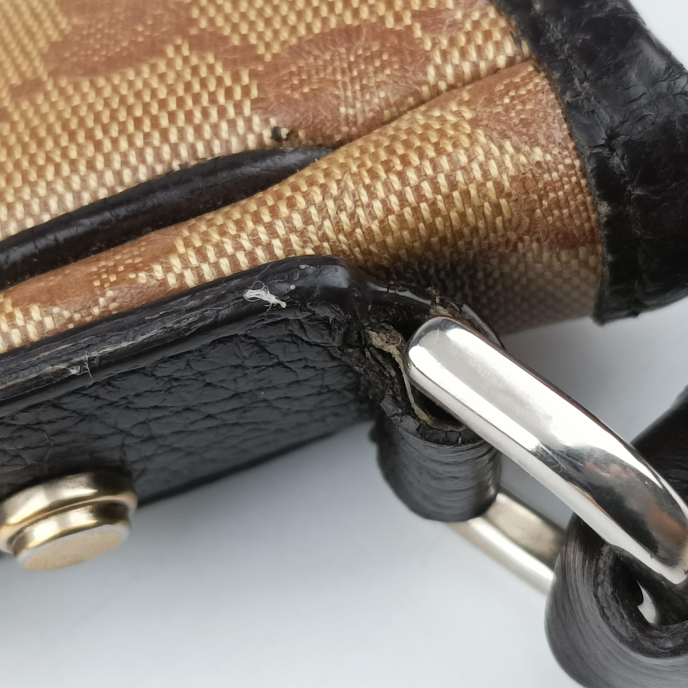 Pre-owned Gucci GG Crystal Abbey Hobo Brown PVC coated canvas 268636 handbag | stylenewstar