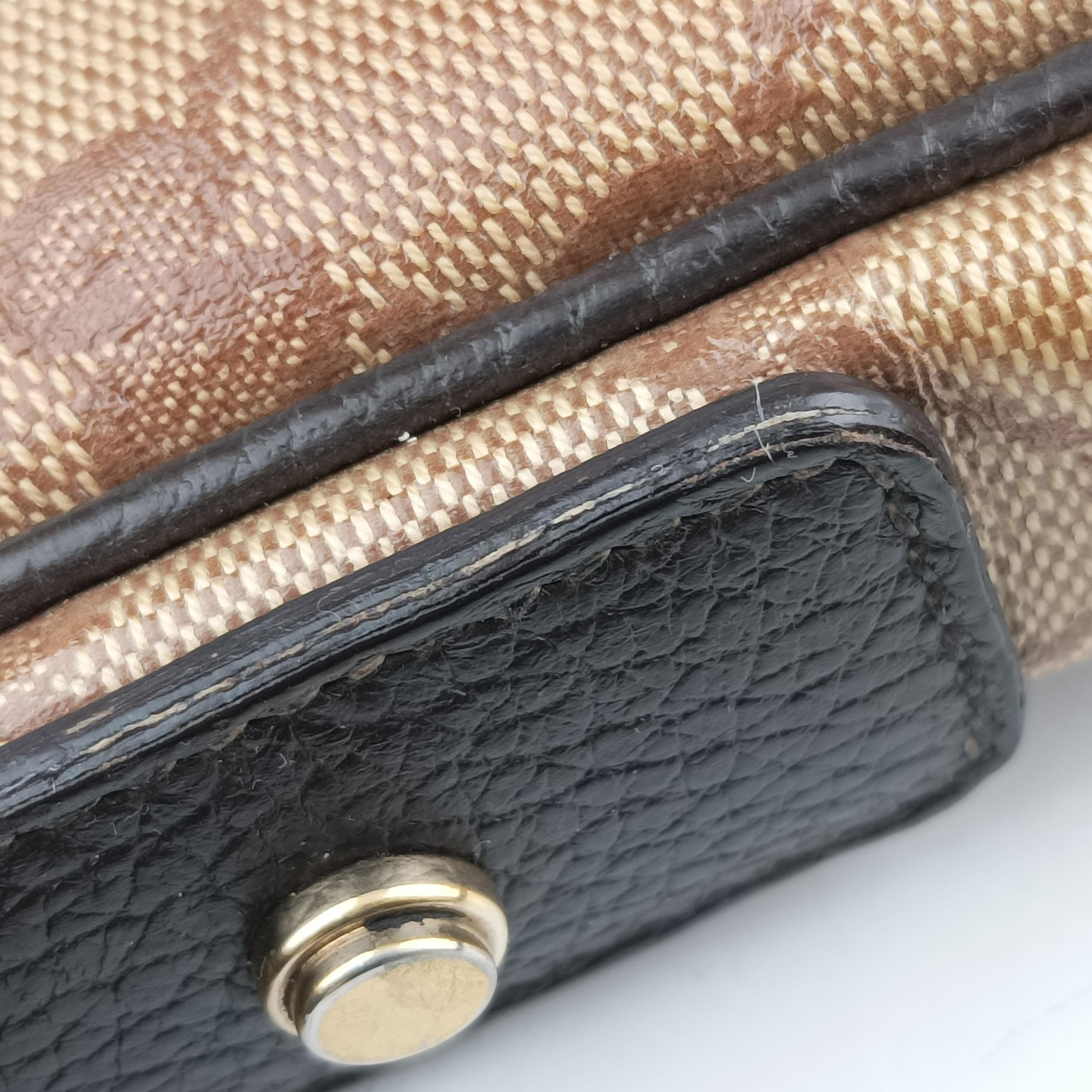 Pre-owned Gucci GG Crystal Abbey Hobo Brown PVC coated canvas 268636 handbag | stylenewstar