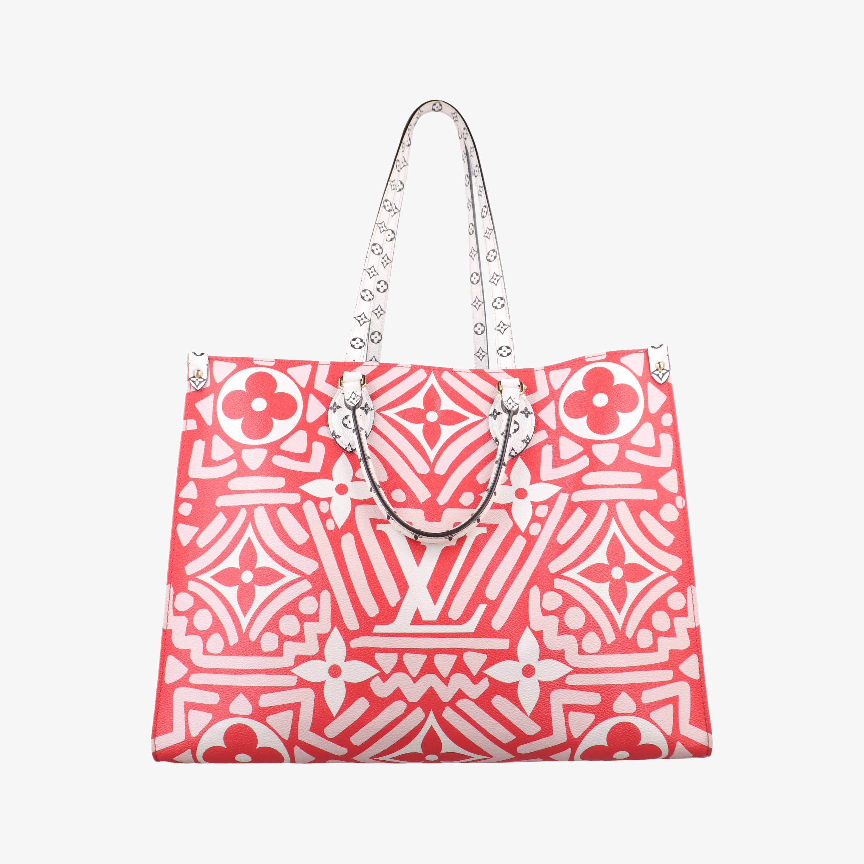 Secondhand Louis Vuitton On the Go GM white×ROUGE Monogram Giant M45356 shoulderbag | stylenewstar