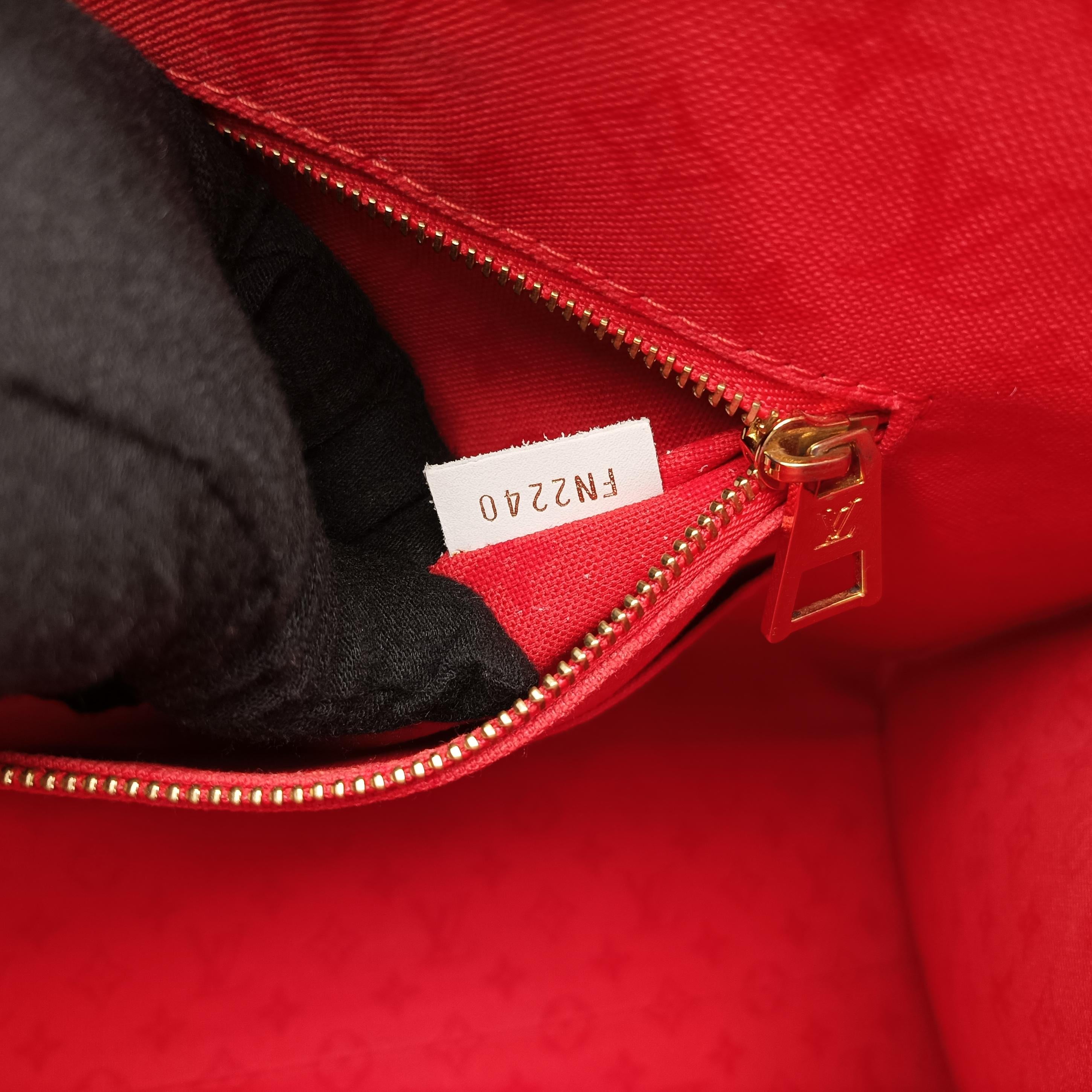 Secondhand Louis Vuitton On the Go GM white×ROUGE Monogram Giant M45356 shoulderbag | stylenewstar
