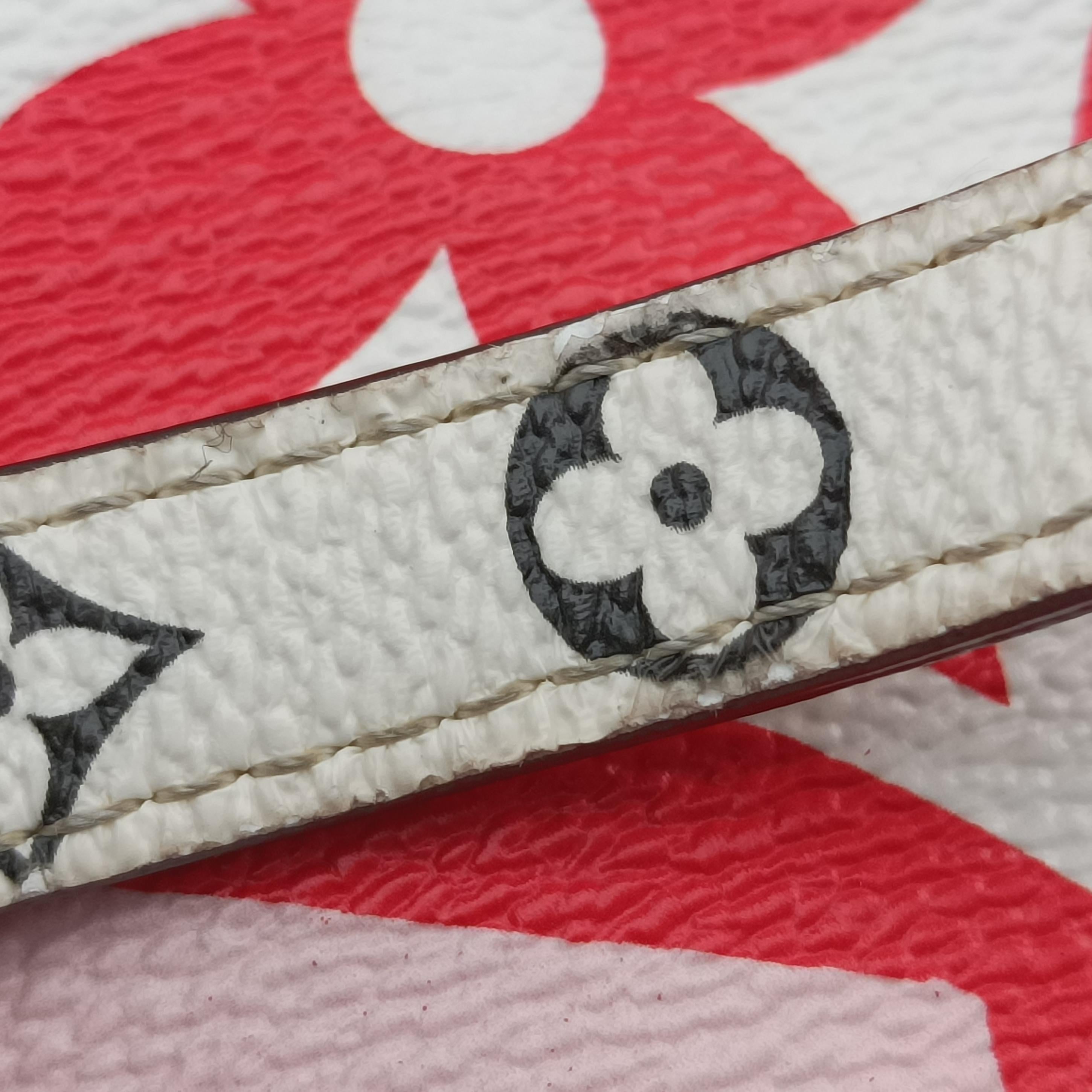 Secondhand Louis Vuitton On the Go GM white×ROUGE Monogram Giant M45356 shoulderbag | stylenewstar