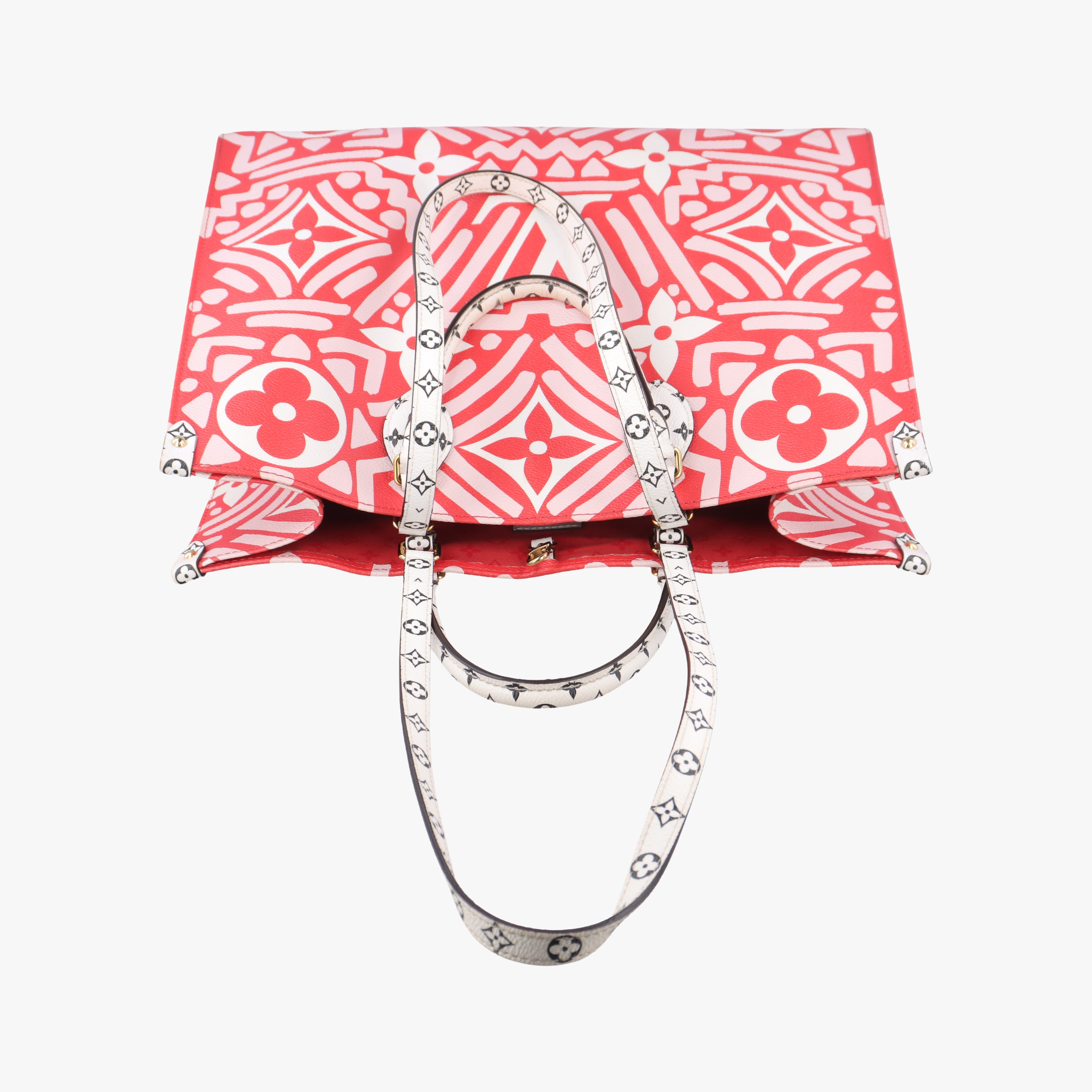 Secondhand Louis Vuitton On the Go GM white×ROUGE Monogram Giant M45356 shoulderbag | stylenewstar
