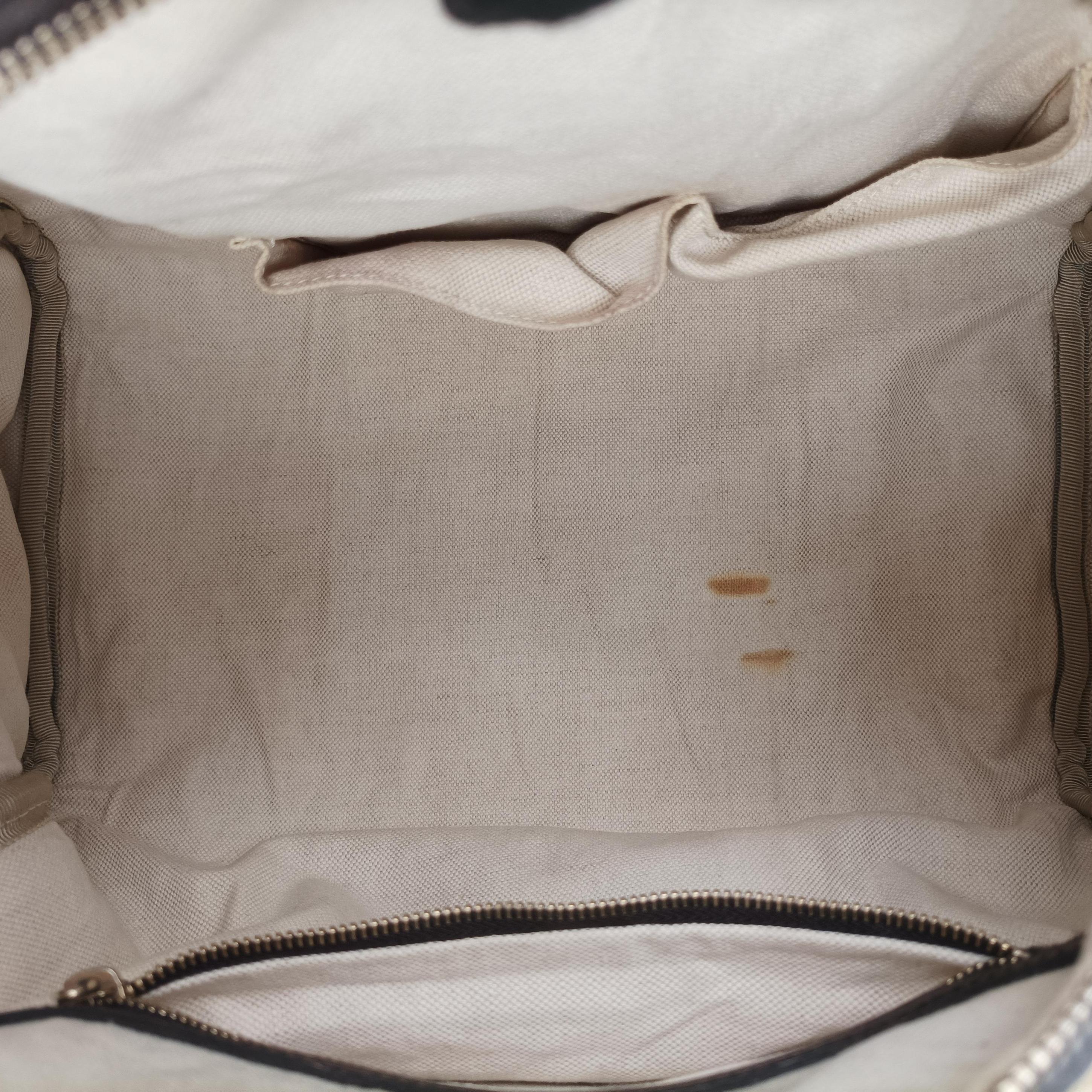Vintage Gucci Sherry Line Beige×green×red canvas×leather 247205 bostonbag | stylenewstar