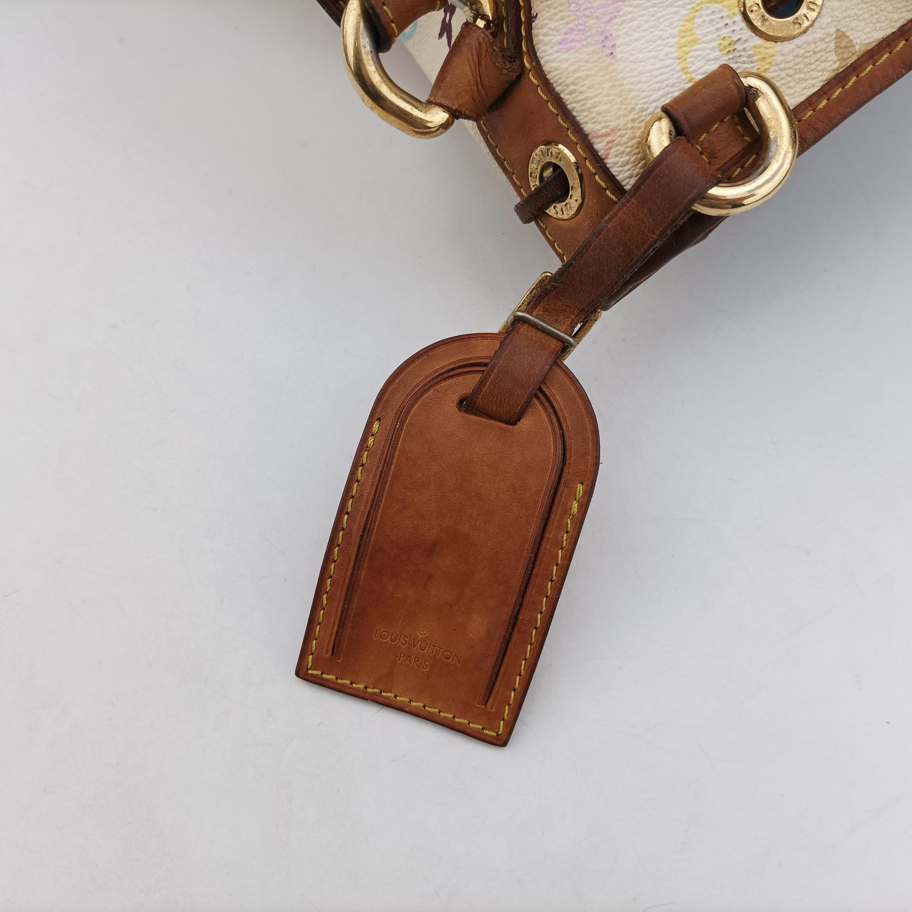 Pre-owned Louis Vuitton Petit Noe White Monogram Multicolor M42229 shoulderbag | stylenewstar