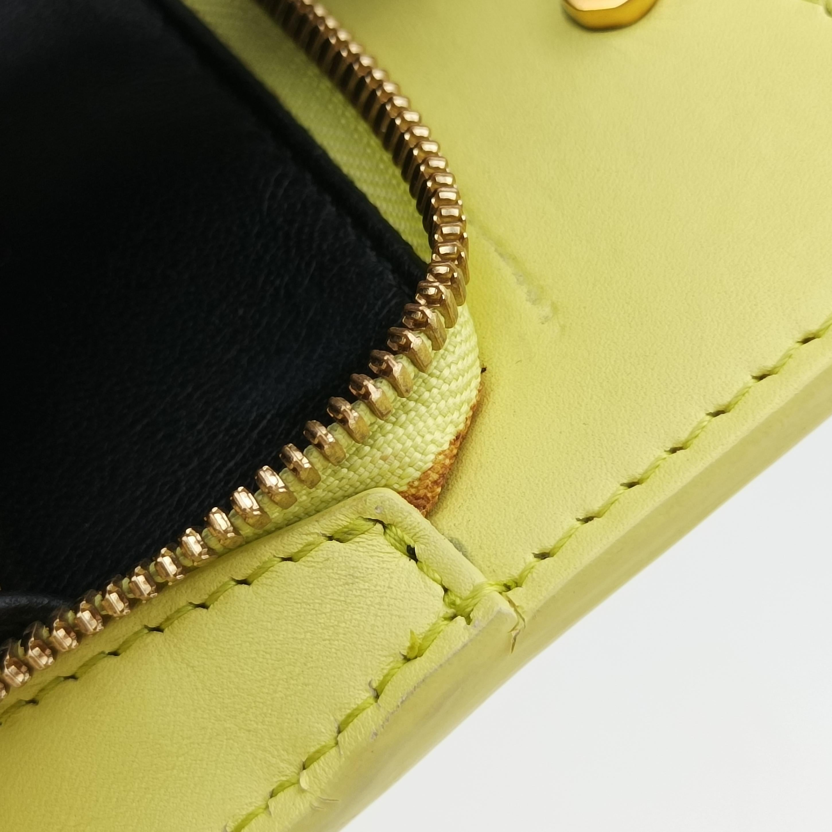 Pre-owned Balenciaga Le Dix Cartable Yellow Leather  shoulderbag | stylenewstar