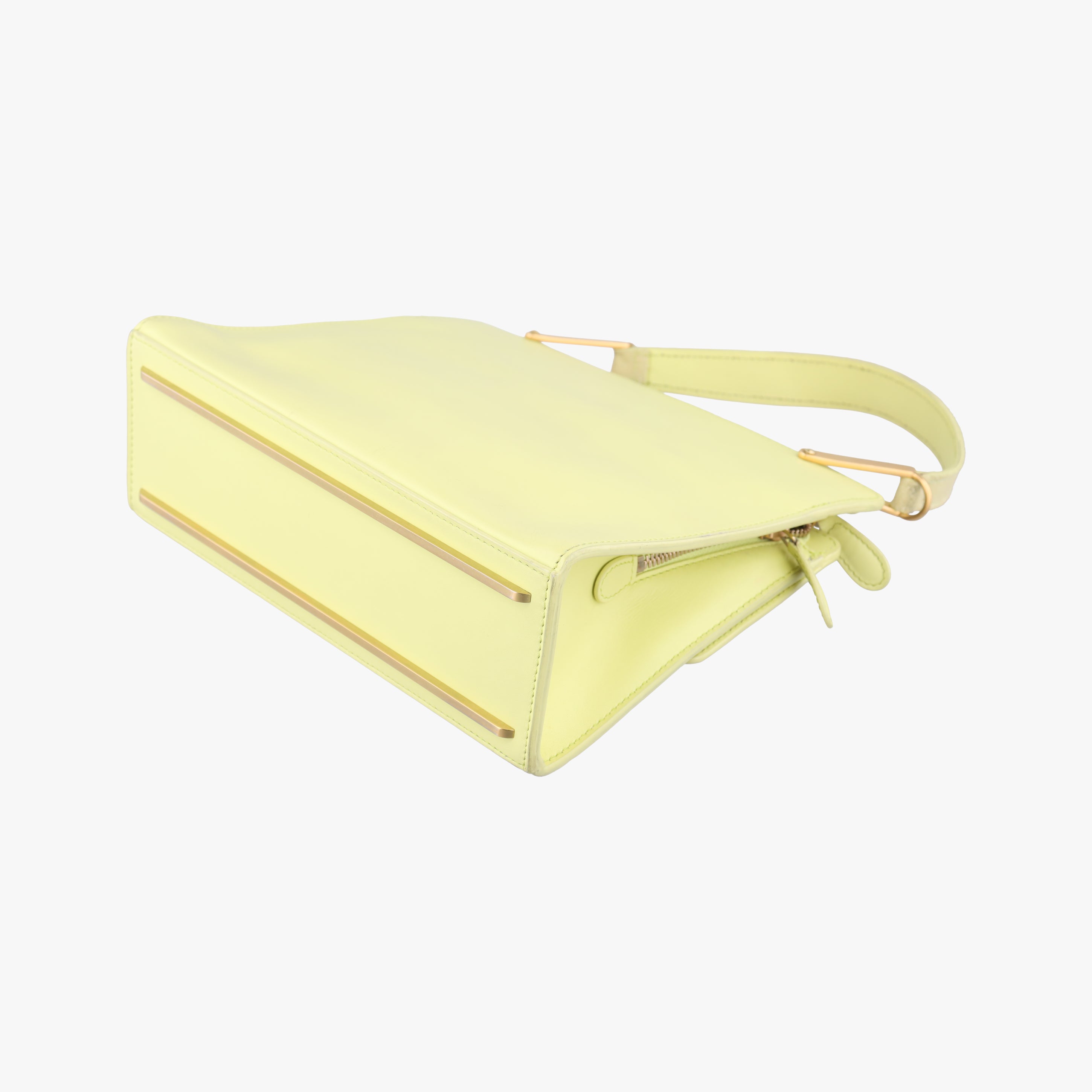 Pre-owned Balenciaga Le Dix Cartable Yellow Leather  shoulderbag | stylenewstar