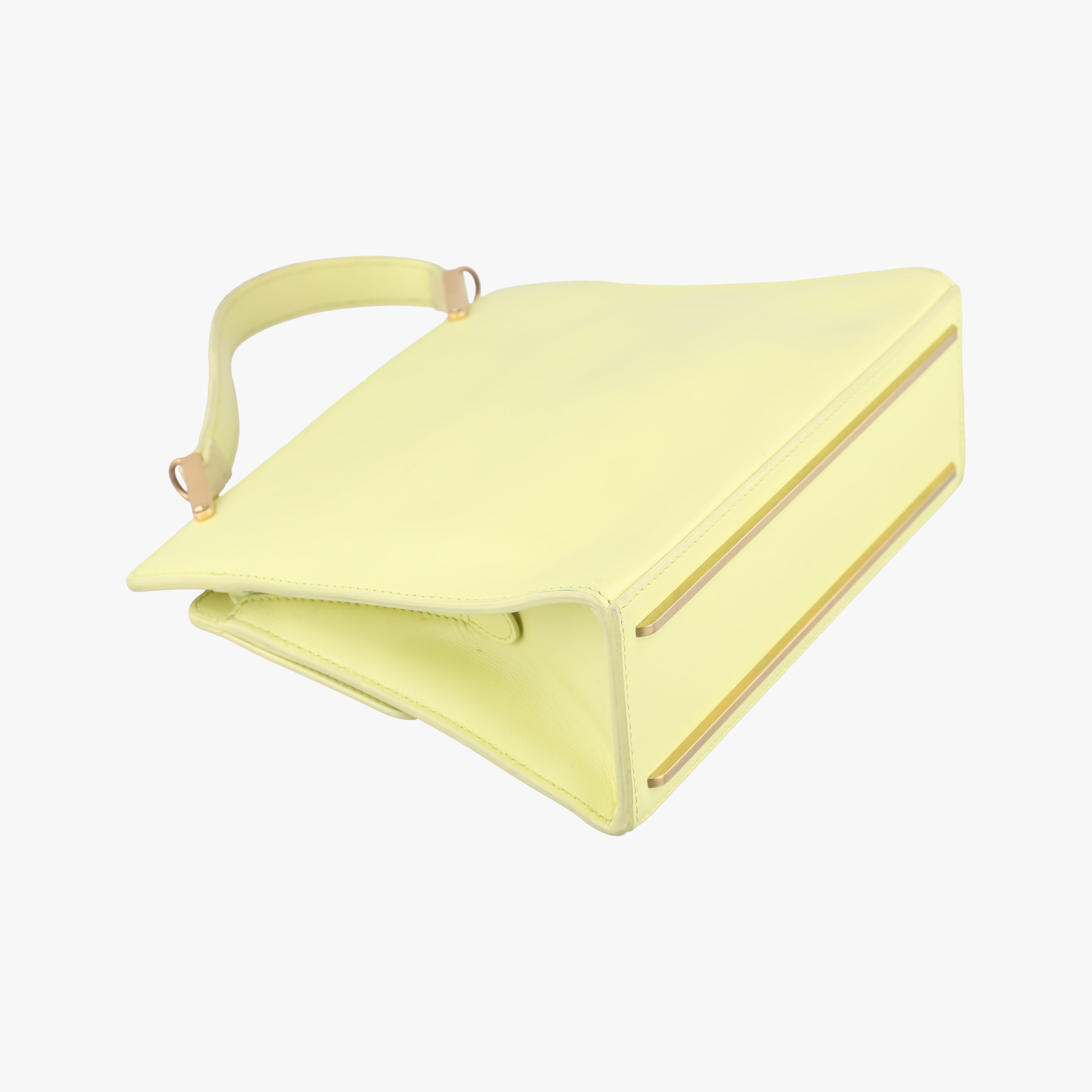 Pre-owned Balenciaga Le Dix Cartable Yellow Leather  shoulderbag | stylenewstar