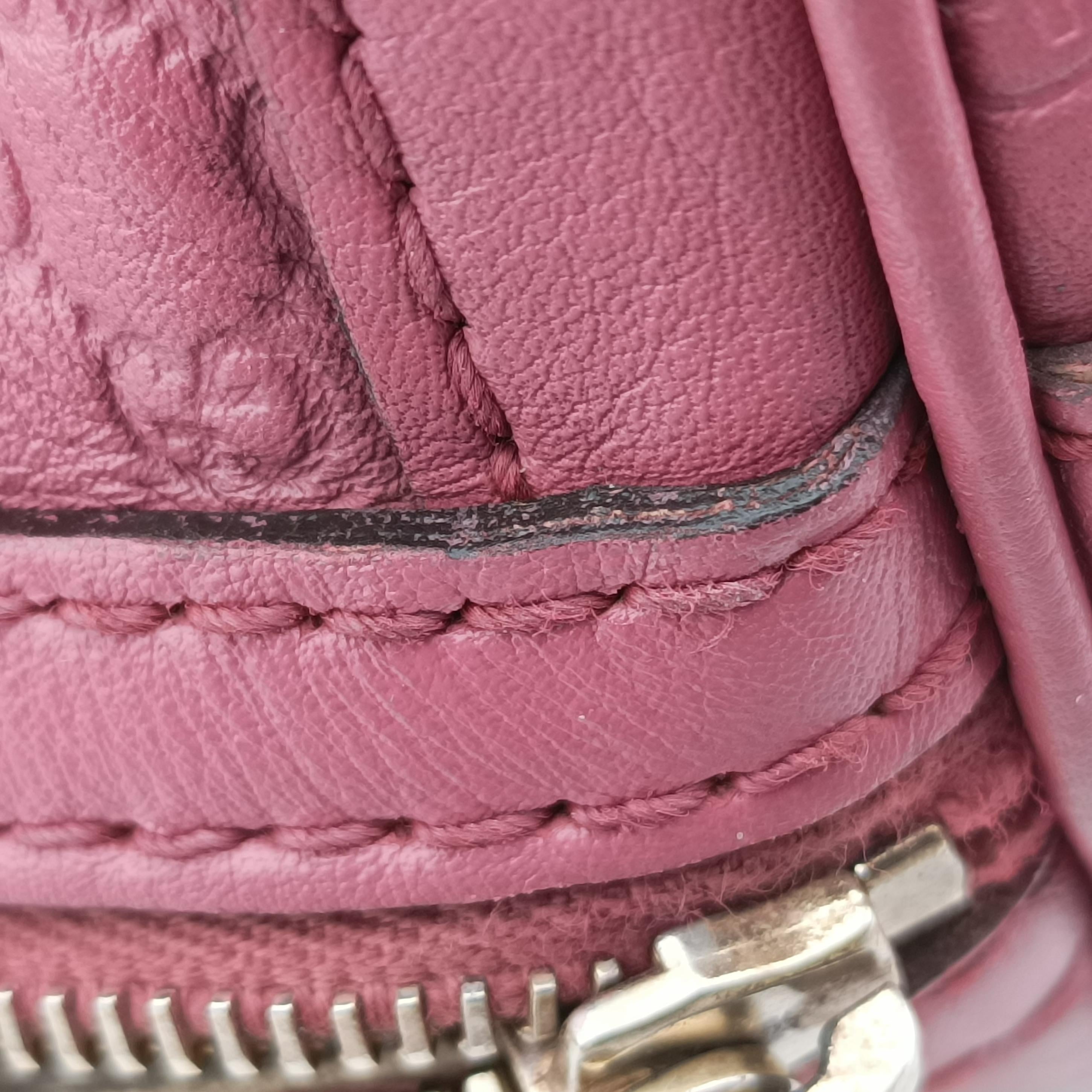 Pre-owned Gucci Sherry Line Pink Leather 247205 bostonbag | stylenewstar