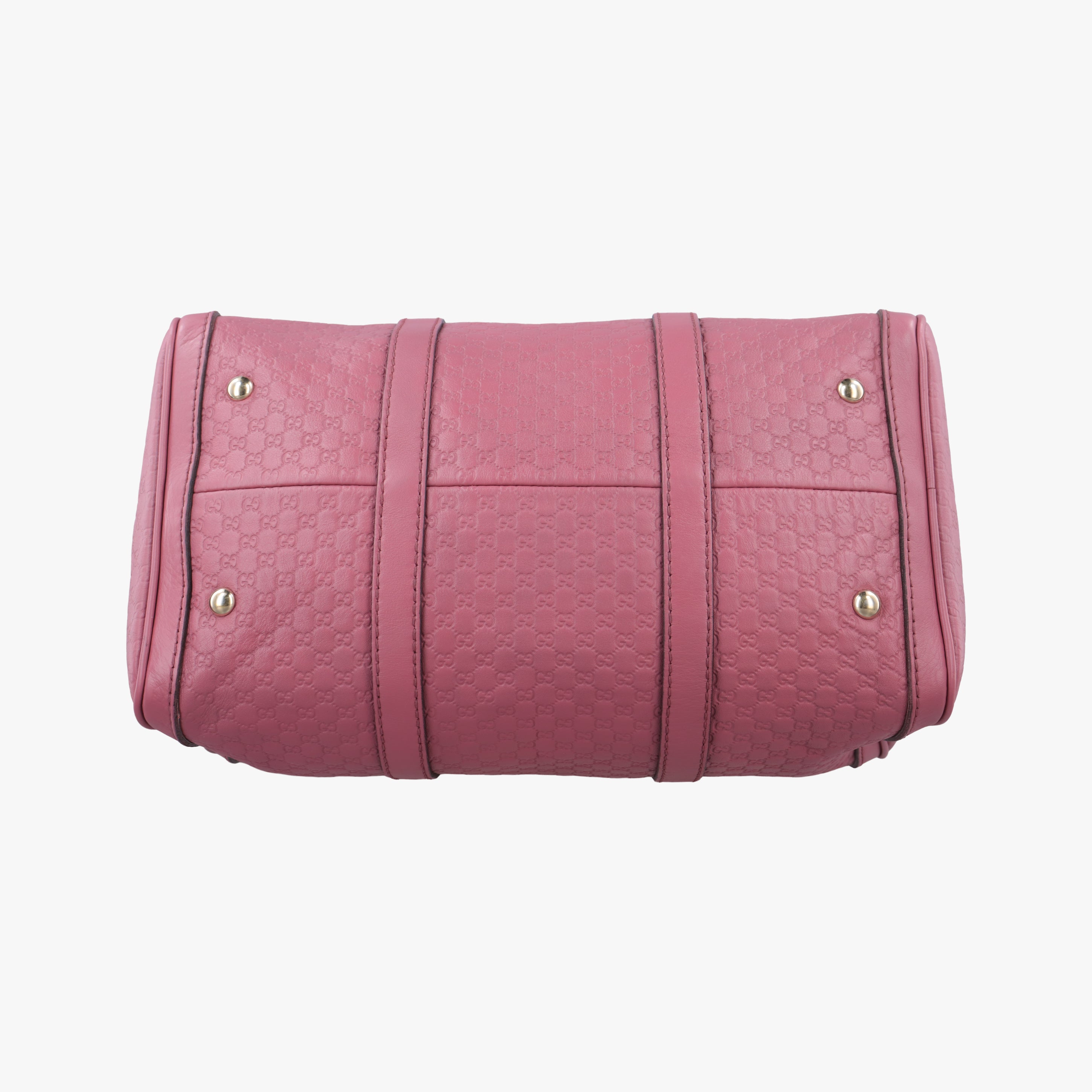 Pre-owned Gucci Sherry Line Pink Leather 247205 bostonbag | stylenewstar