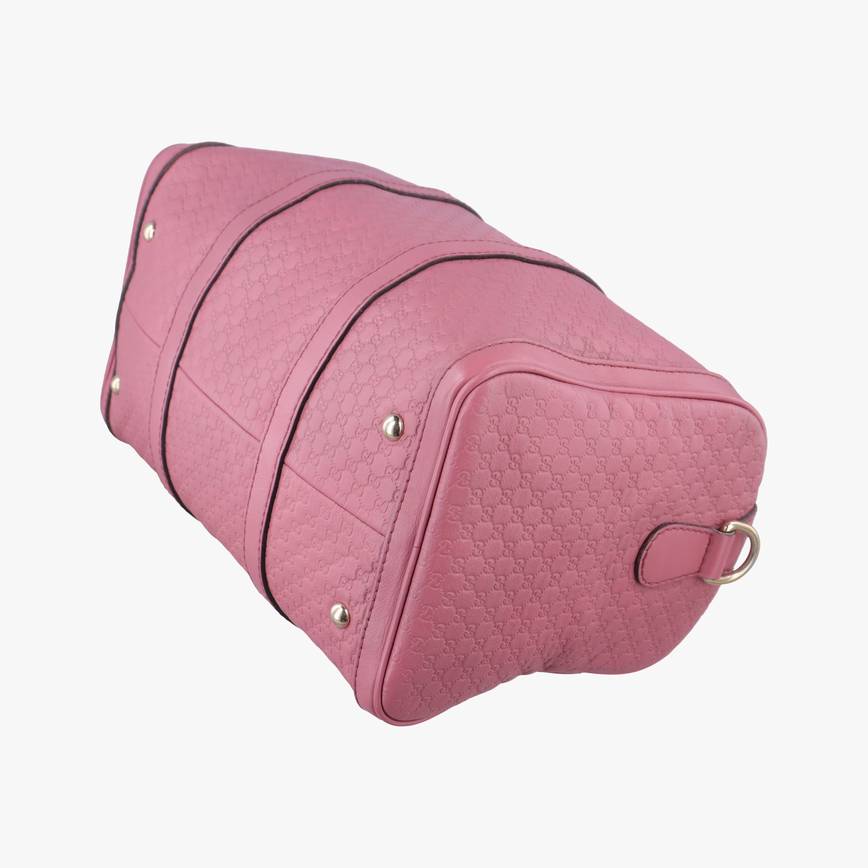 Pre-owned Gucci Sherry Line Pink Leather 247205 bostonbag | stylenewstar