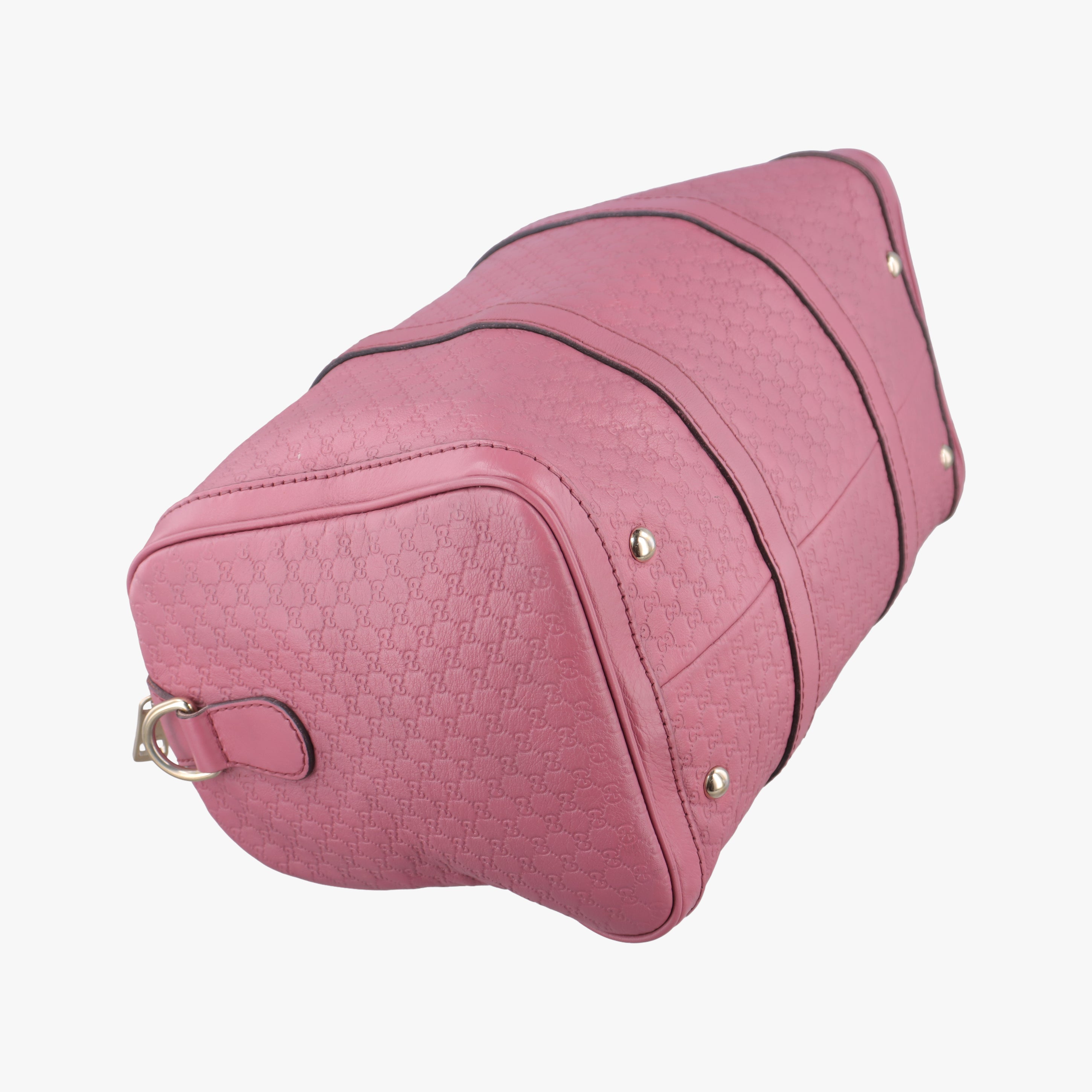 Pre-owned Gucci Sherry Line Pink Leather 247205 bostonbag | stylenewstar