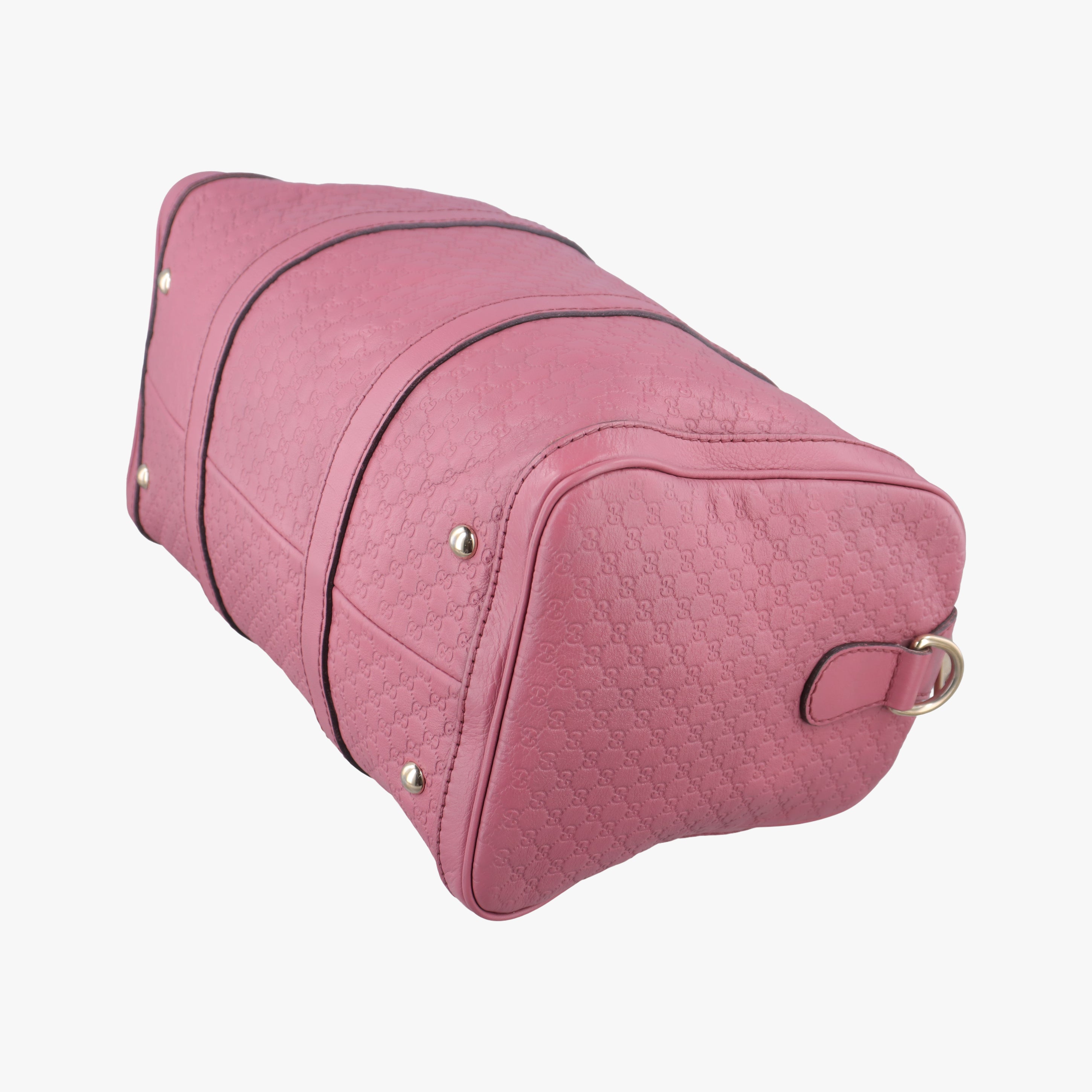 Pre-owned Gucci Sherry Line Pink Leather 247205 bostonbag | stylenewstar