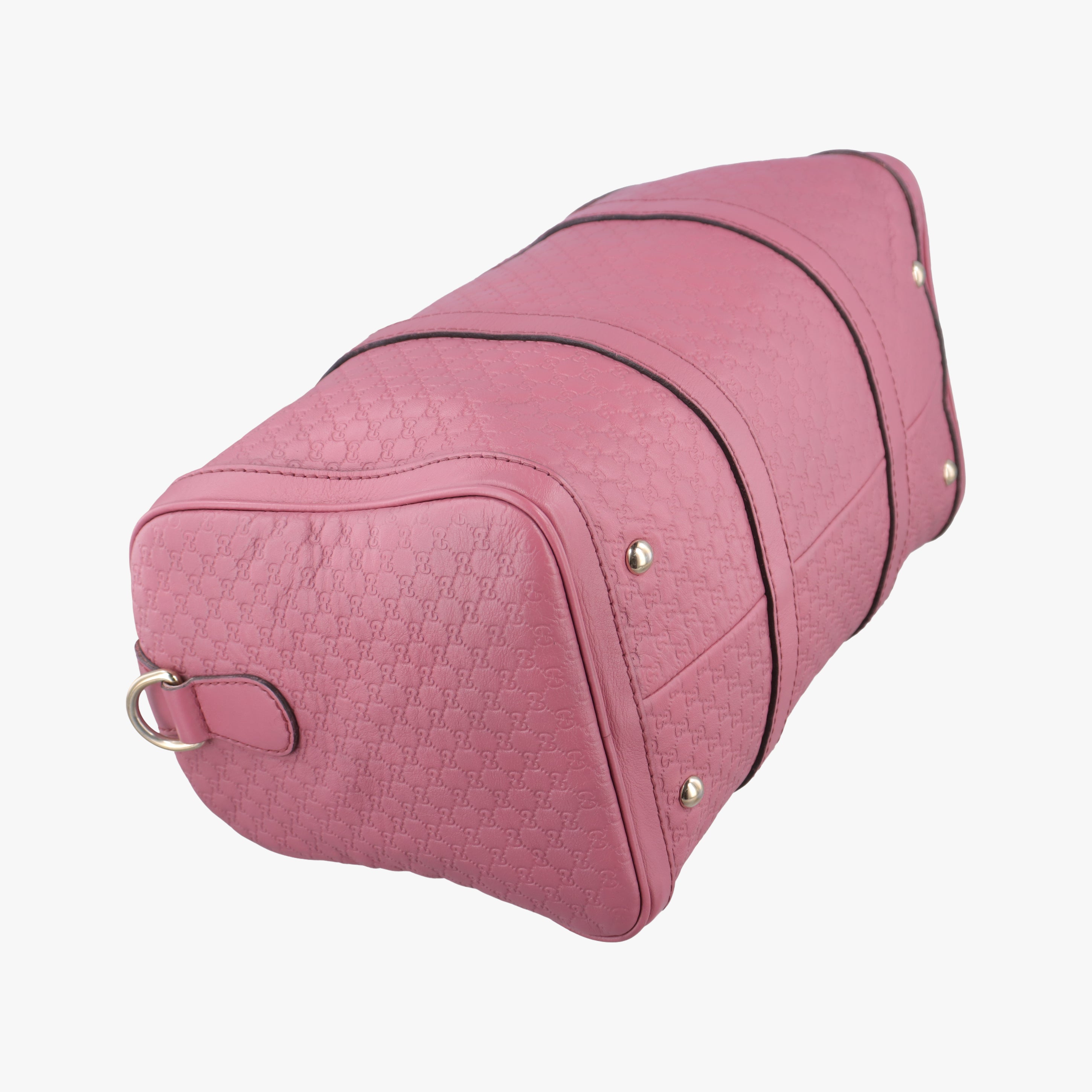 Pre-owned Gucci Sherry Line Pink Leather 247205 bostonbag | stylenewstar