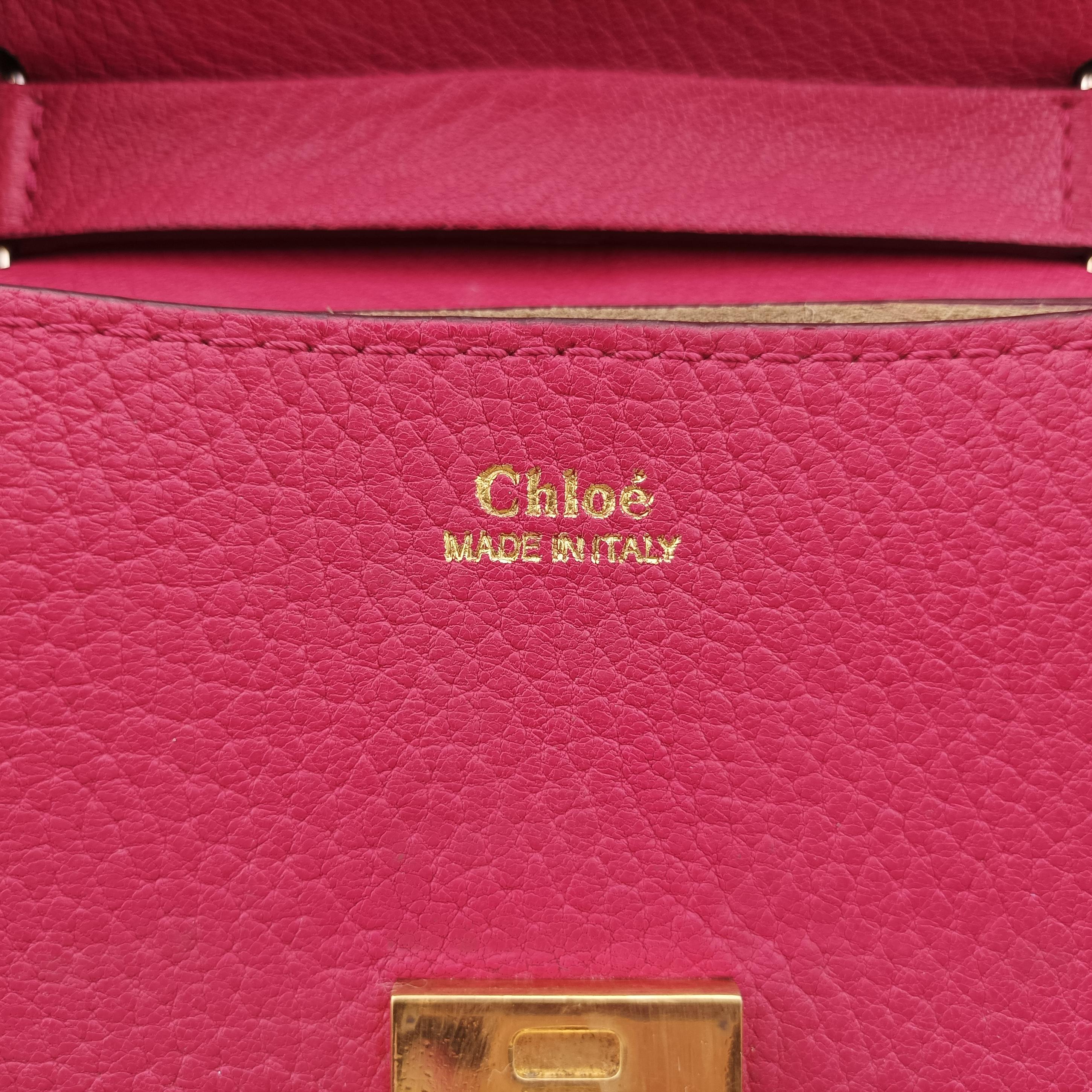 Pre-owned Chloe DREW Pink Leather  shoulderbag | stylenewstar