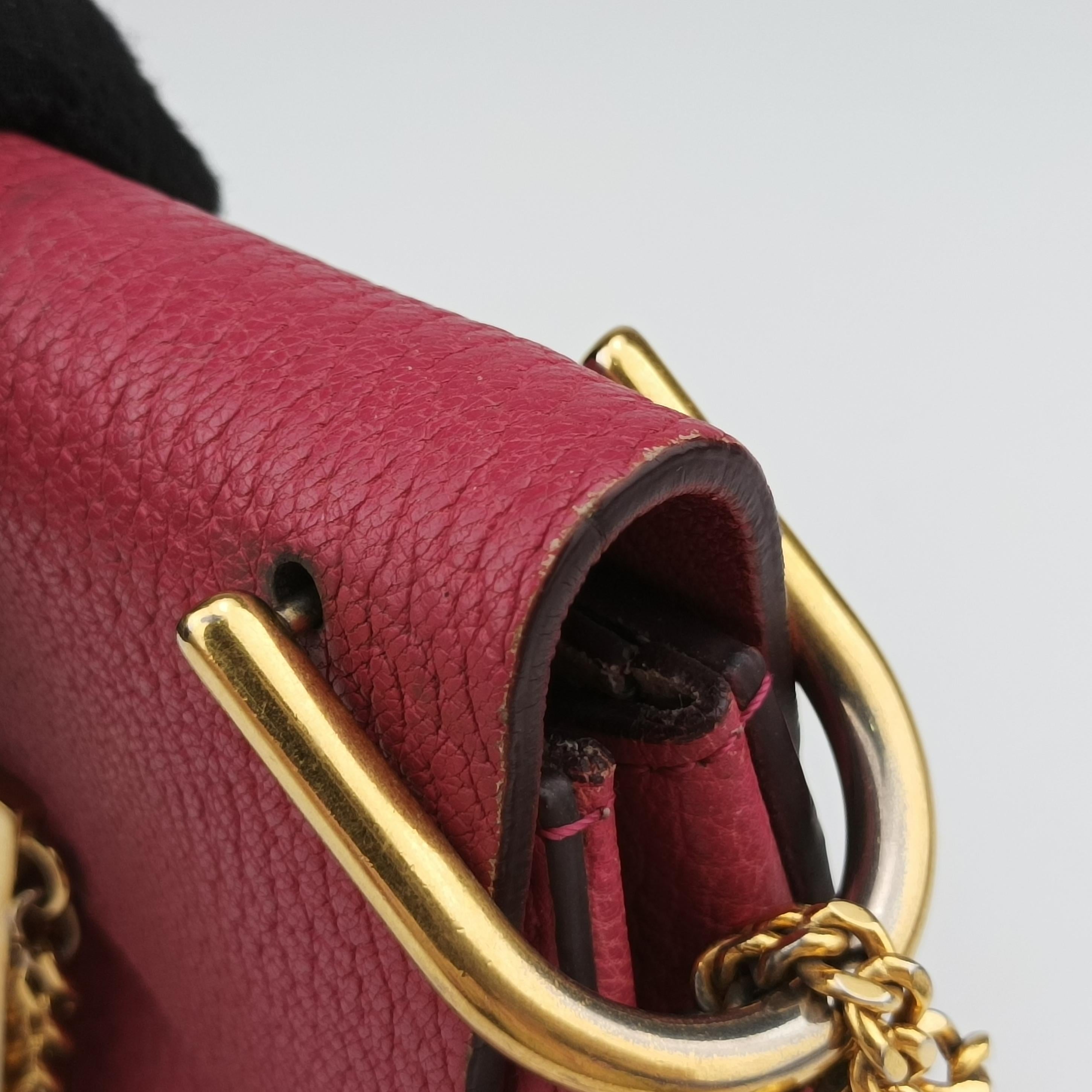 Pre-owned Chloe DREW Pink Leather  shoulderbag | stylenewstar