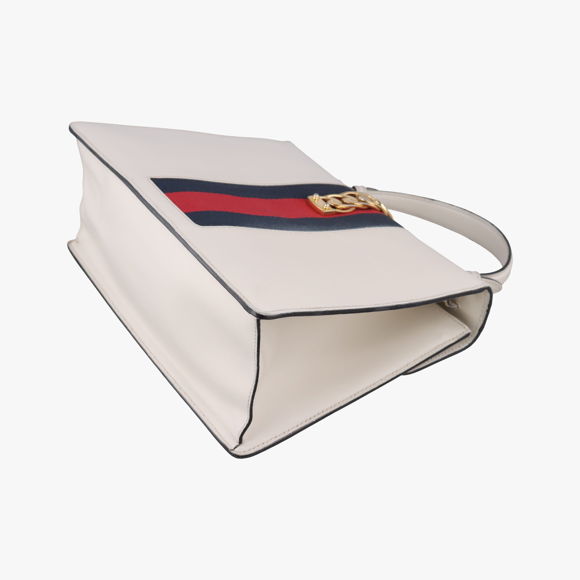 Secondhand Gucci Sylvie White Leather 431665 handbag | stylenewstar