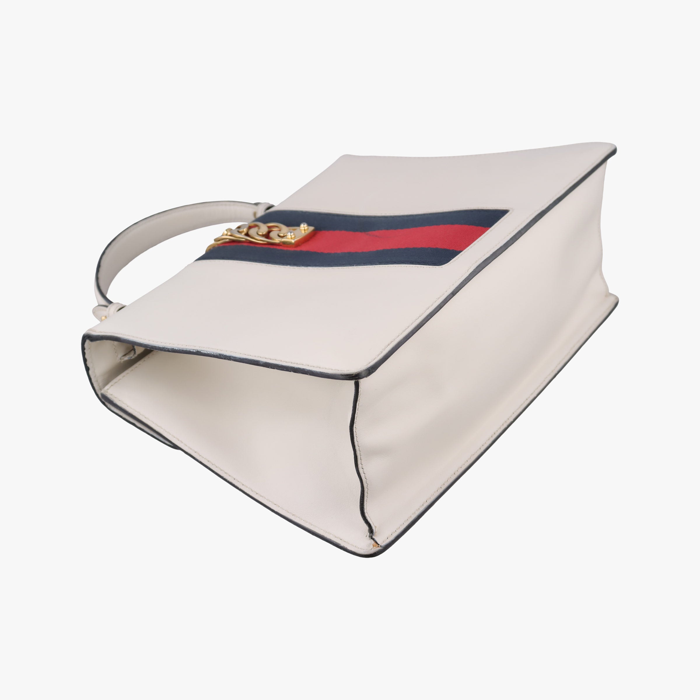 Secondhand Gucci Sylvie White Leather 431665 handbag | stylenewstar