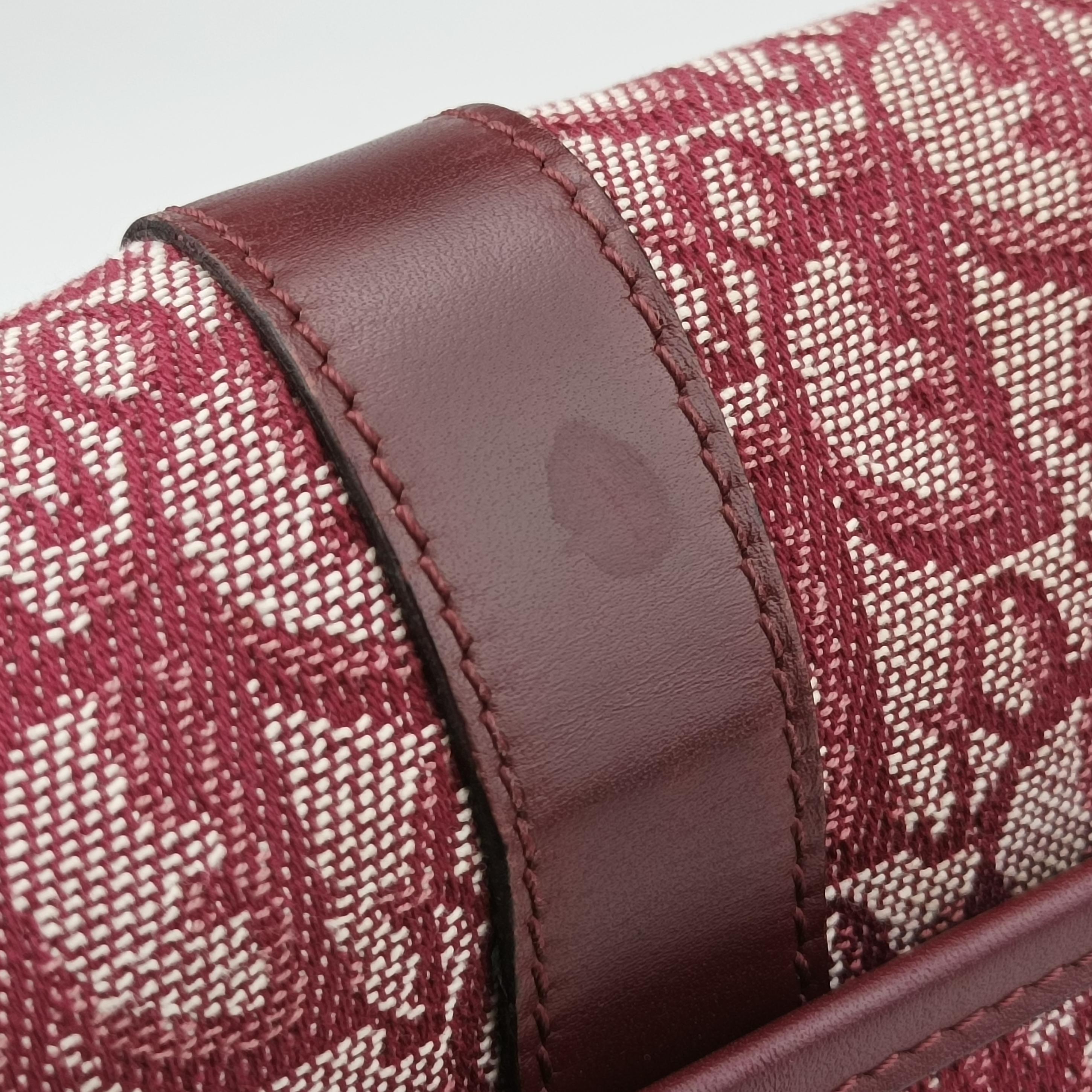 Secondhand Christian Dior Trotter Red jacquard  shoulderbag | stylenewstar