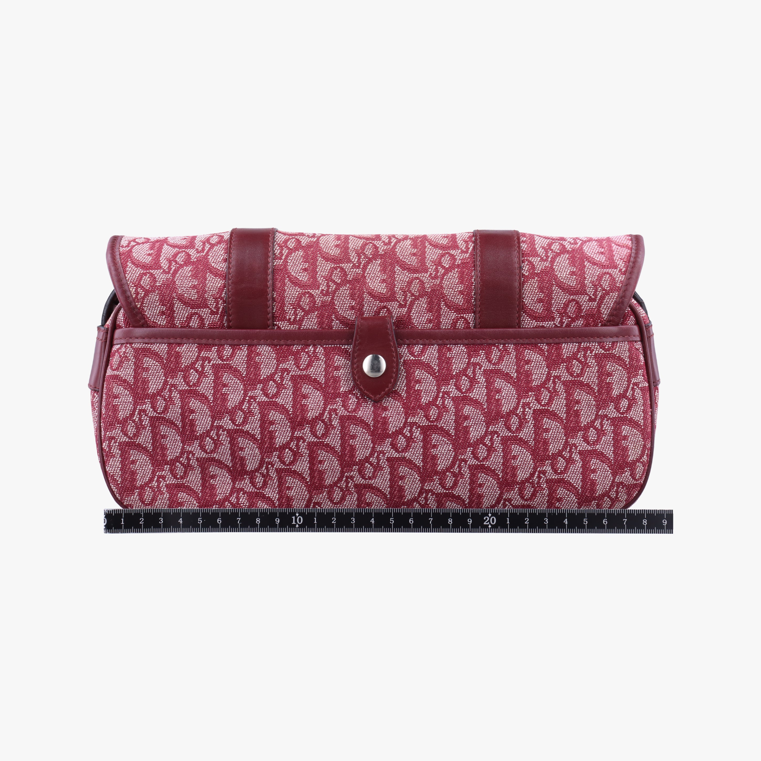 Secondhand Christian Dior Trotter Red jacquard  shoulderbag | stylenewstar