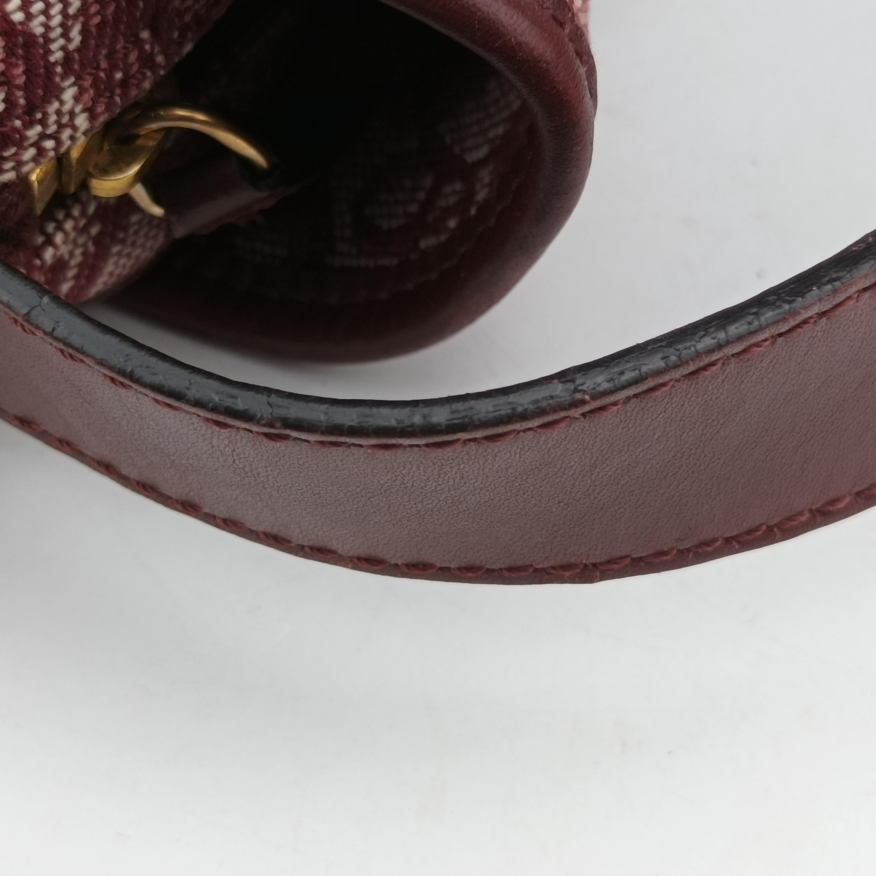 Secondhand Christian Dior Trotter Red jacquard  shoulderbag | stylenewstar