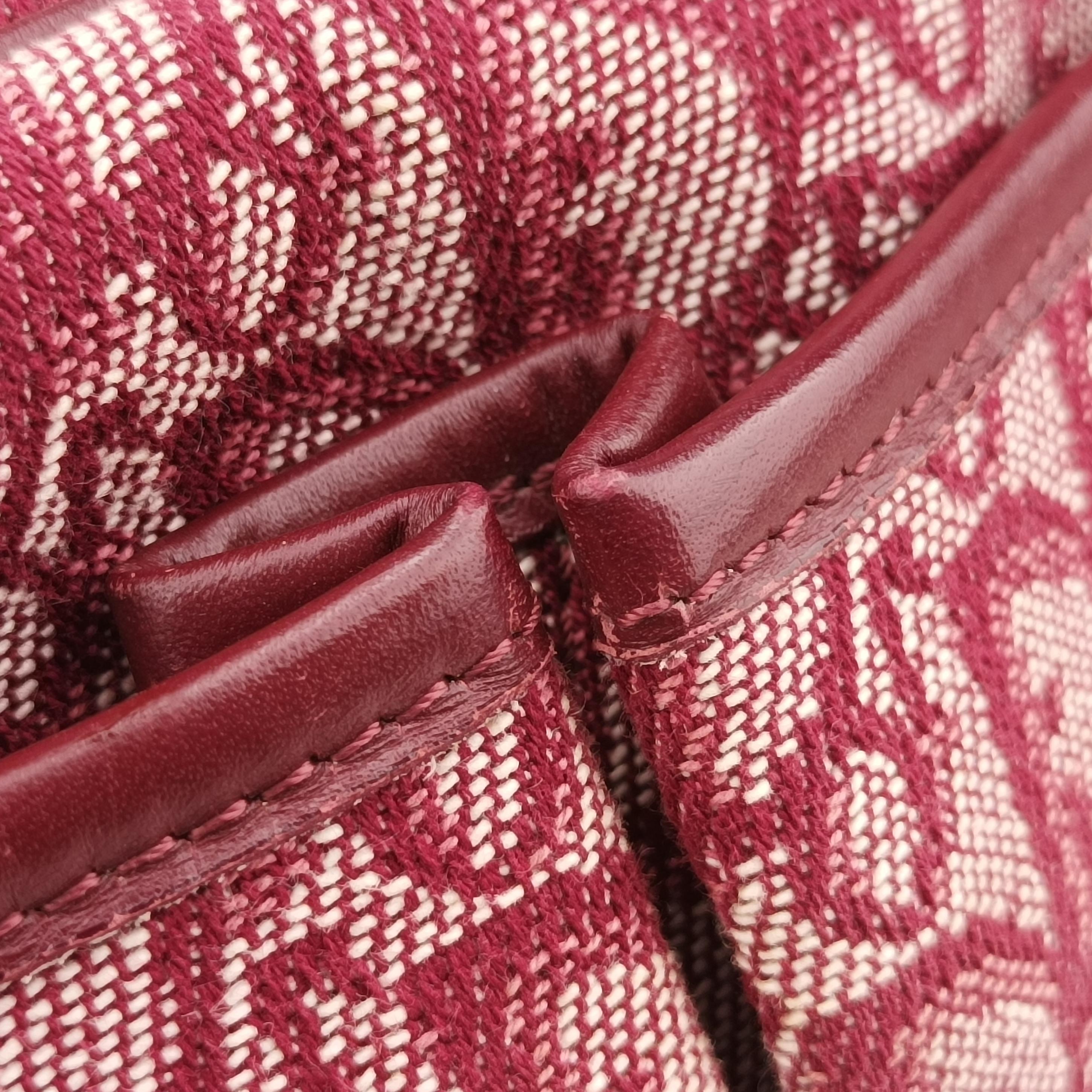 Secondhand Christian Dior Trotter Red jacquard  shoulderbag | stylenewstar