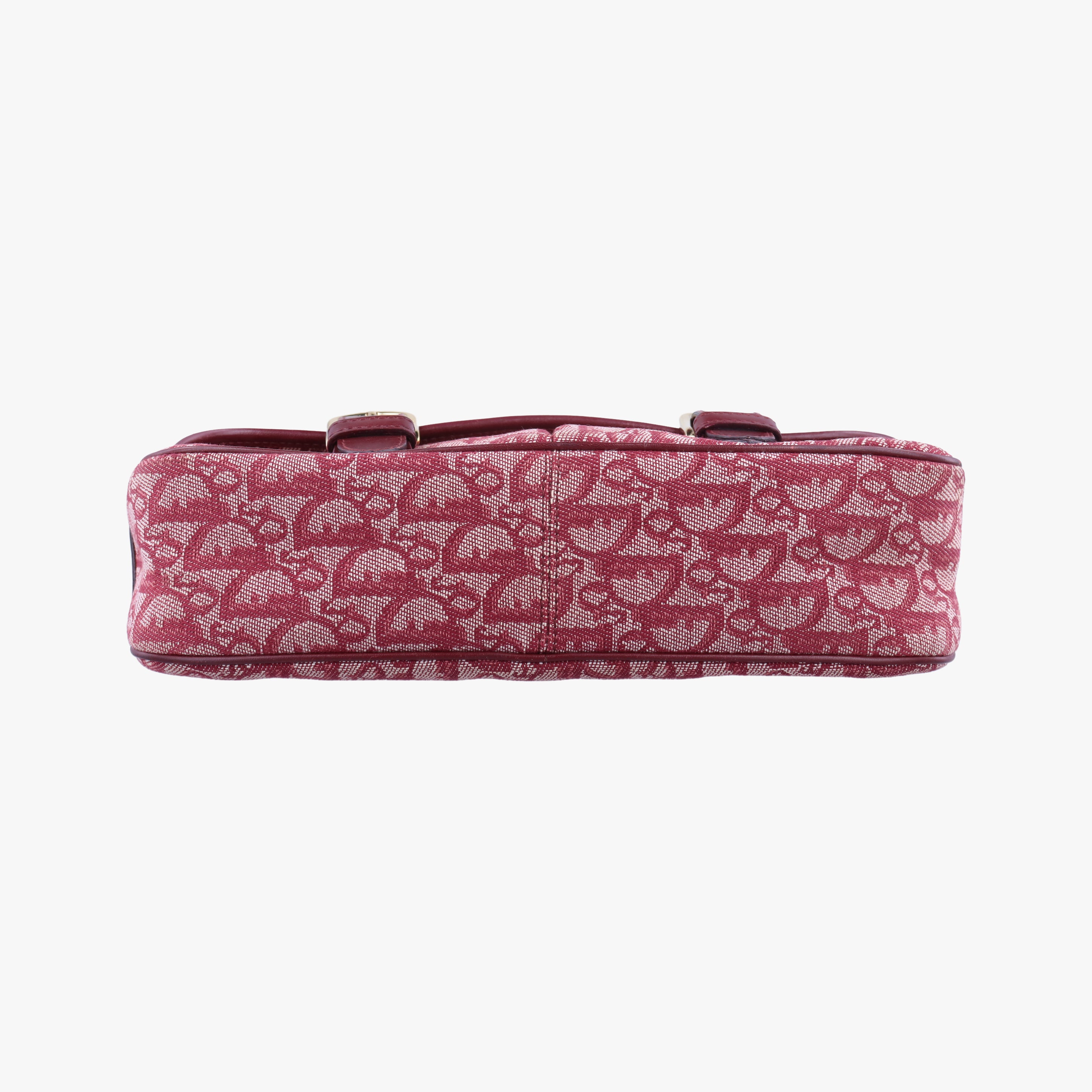 Secondhand Christian Dior Trotter Red jacquard  shoulderbag | stylenewstar