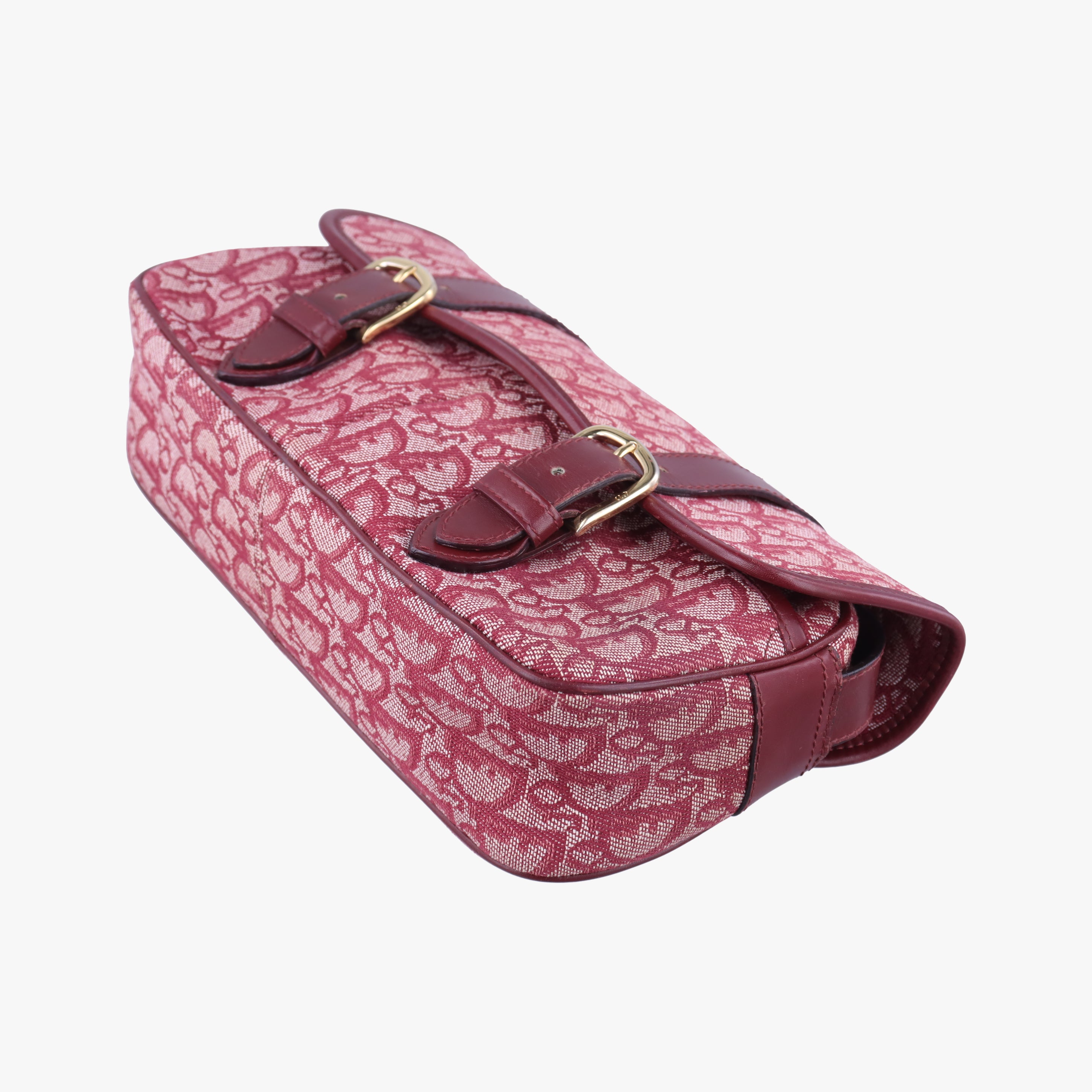 Secondhand Christian Dior Trotter Red jacquard  shoulderbag | stylenewstar