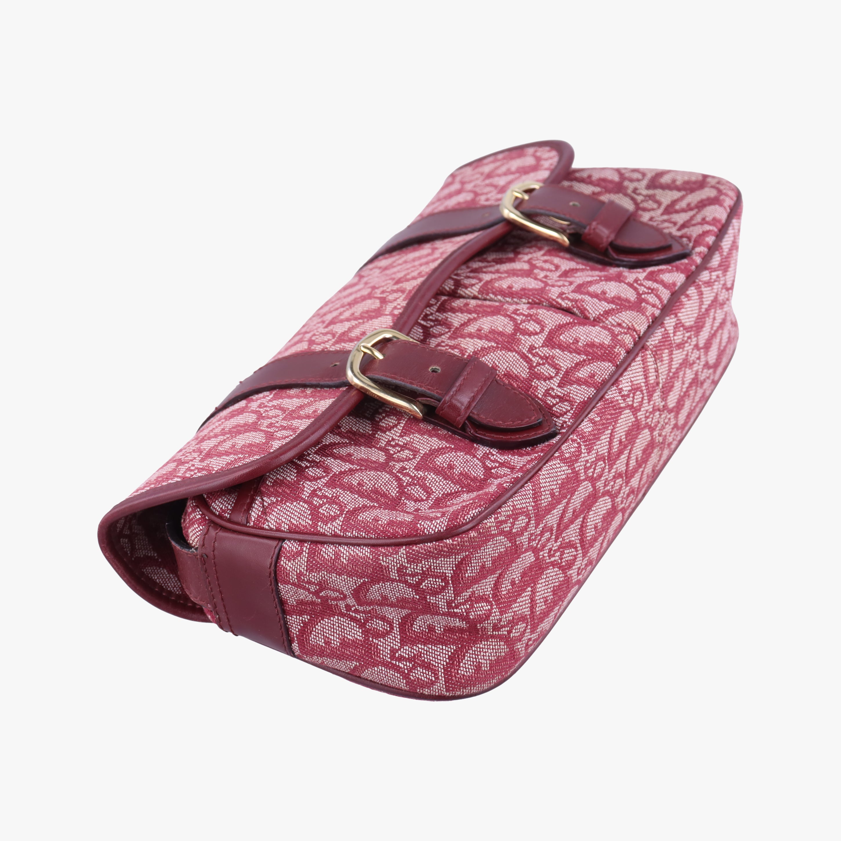 Secondhand Christian Dior Trotter Red jacquard  shoulderbag | stylenewstar