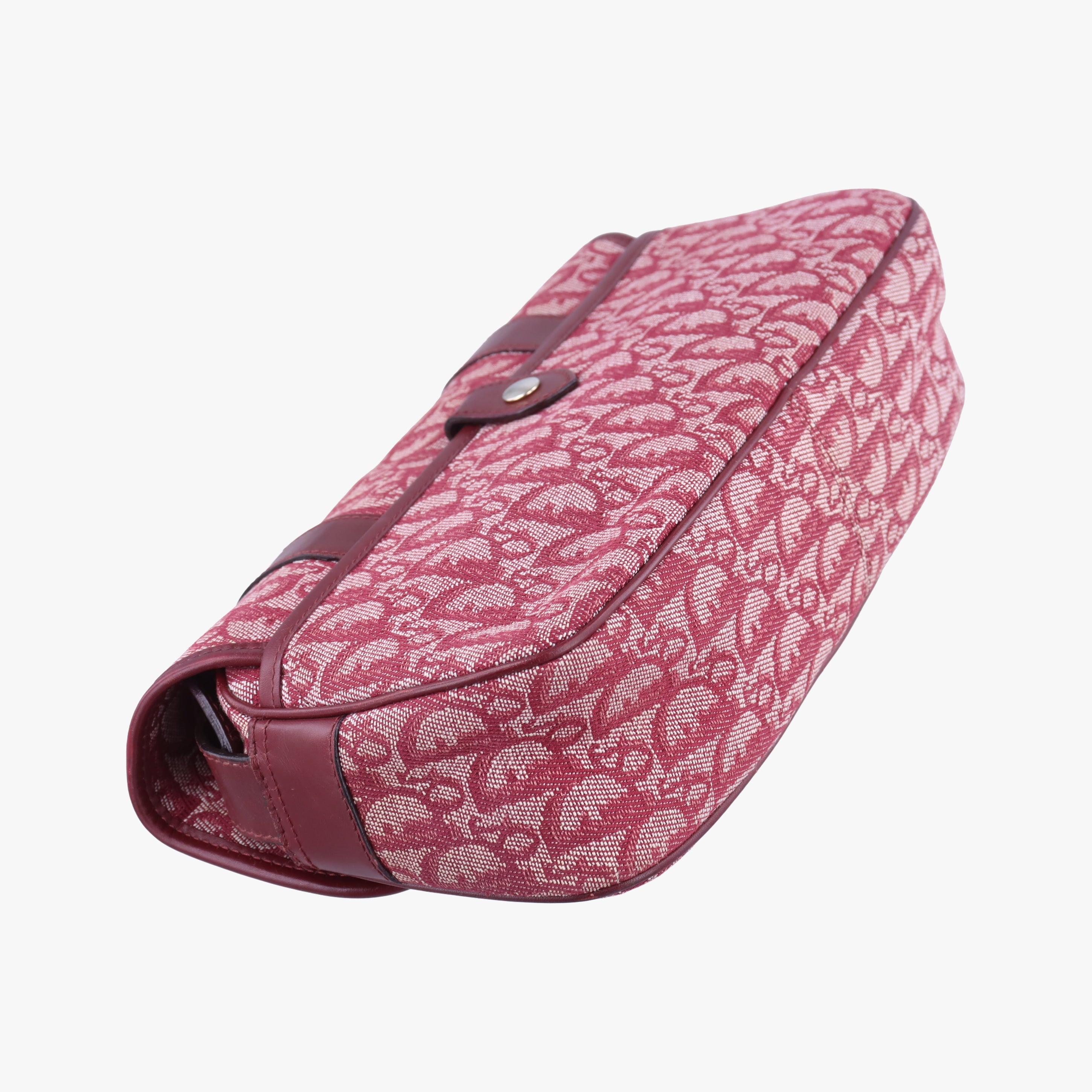 Secondhand Christian Dior Trotter Red jacquard  shoulderbag | stylenewstar