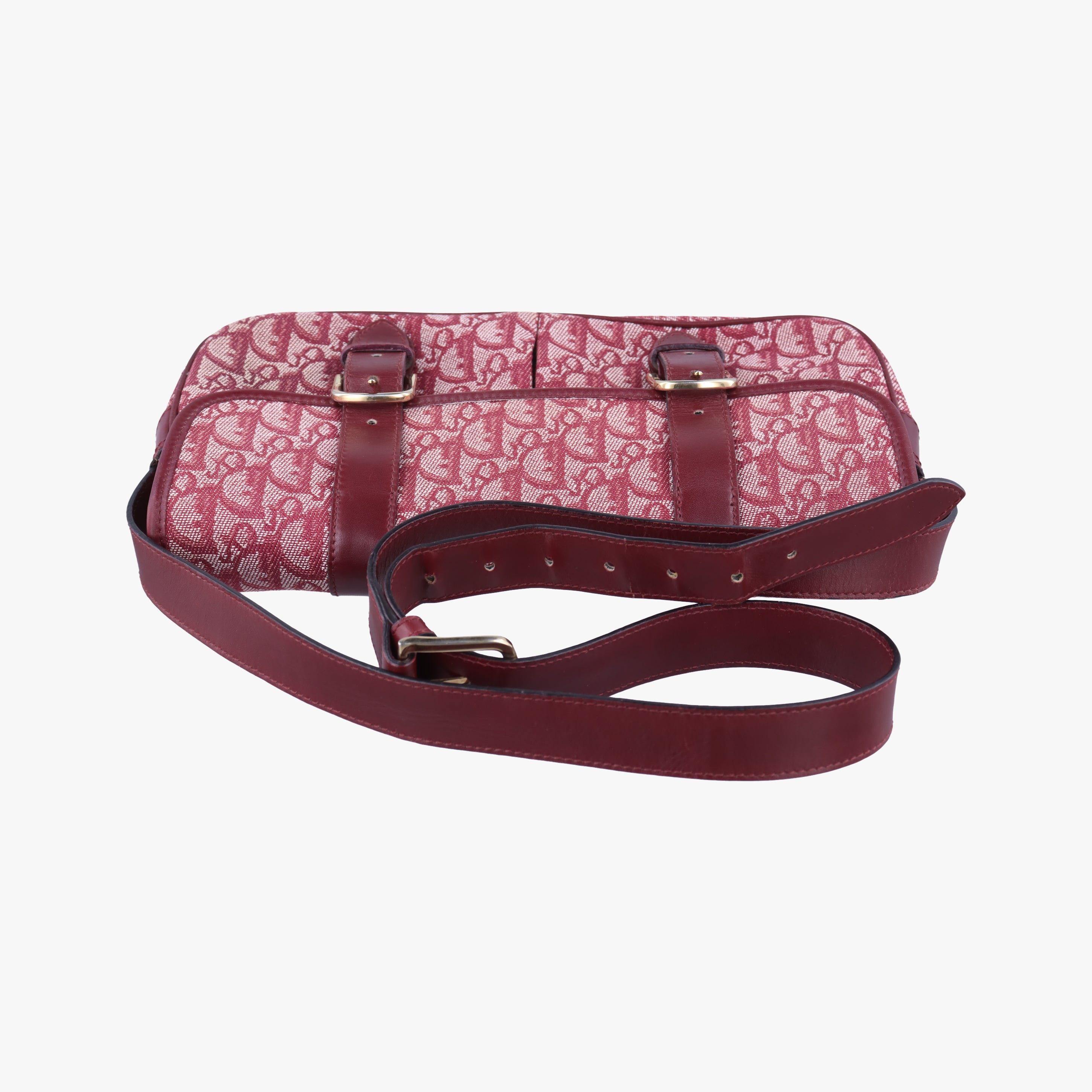 Secondhand Christian Dior Trotter Red jacquard  shoulderbag | stylenewstar
