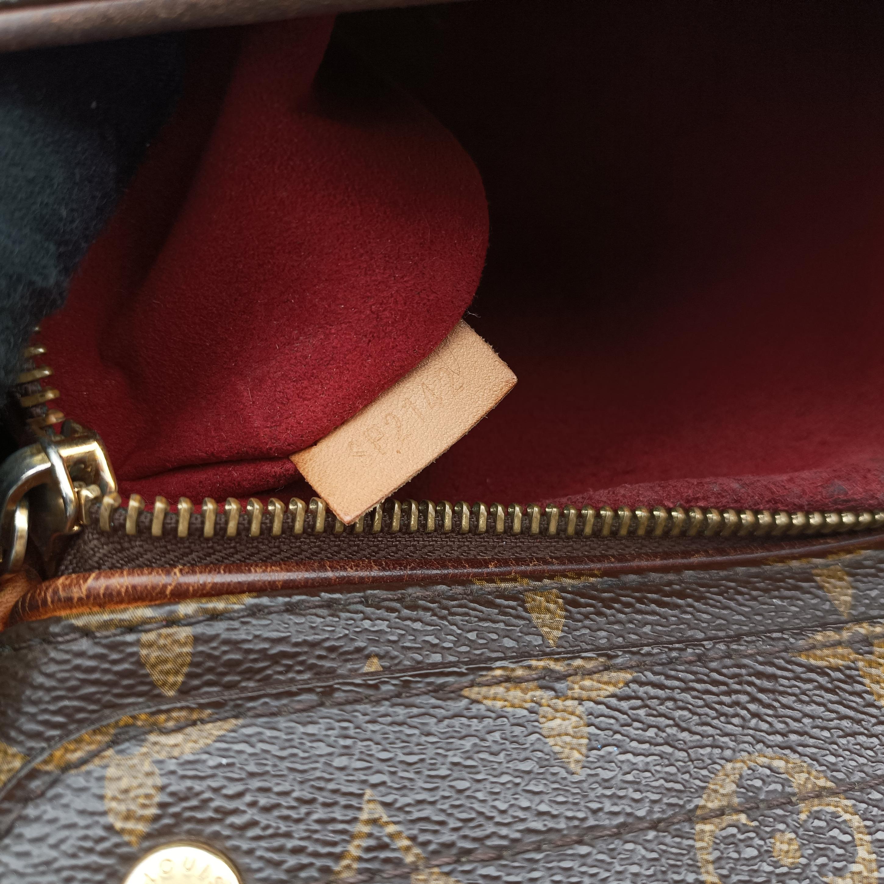 Pre-owned Louis Vuitton OLYMPE brown×AURORE Monogram Canvas×calf leather M40816 shoulderbag | stylenewstar