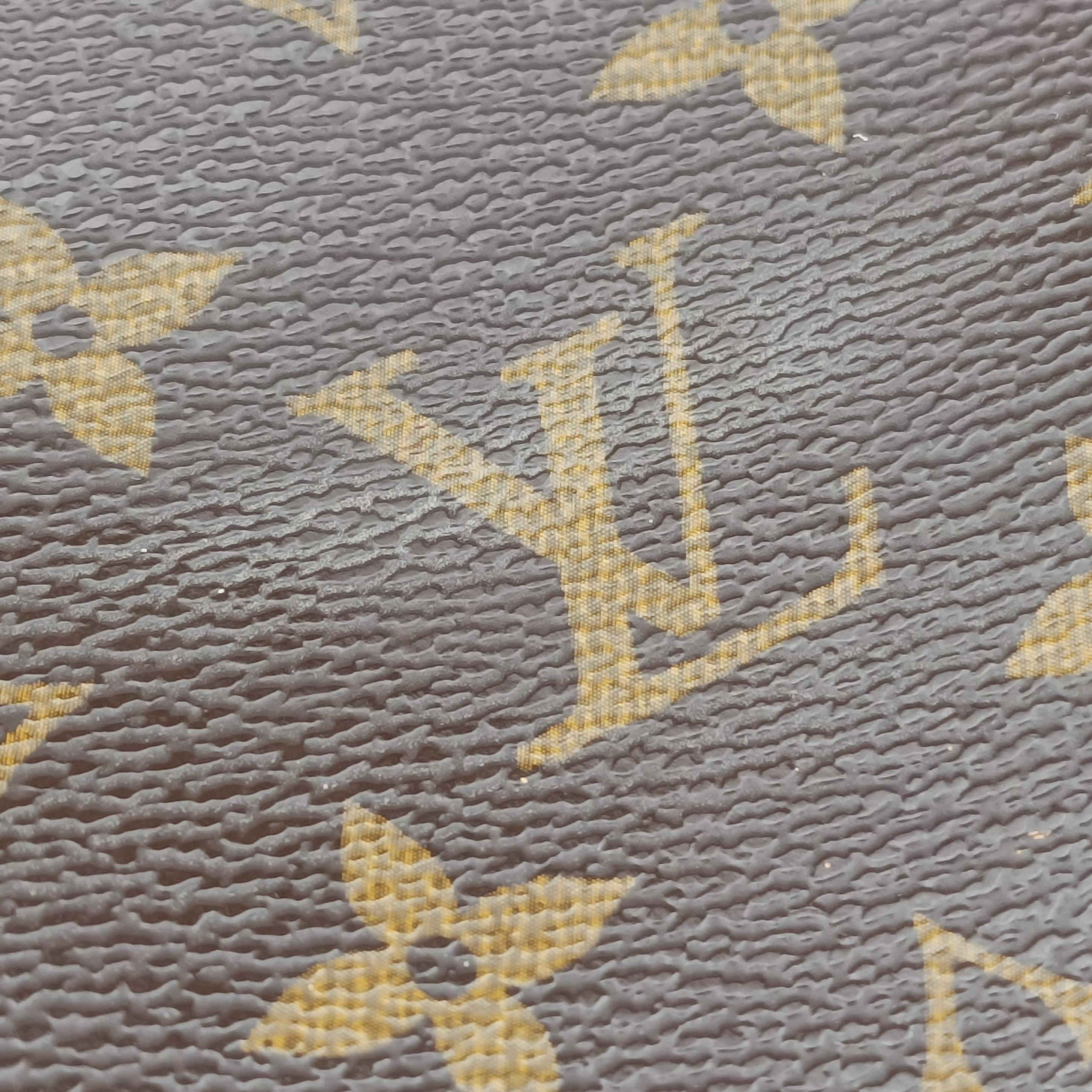 Pre-owned Louis Vuitton OLYMPE brown×AURORE Monogram Canvas×calf leather M40816 shoulderbag | stylenewstar