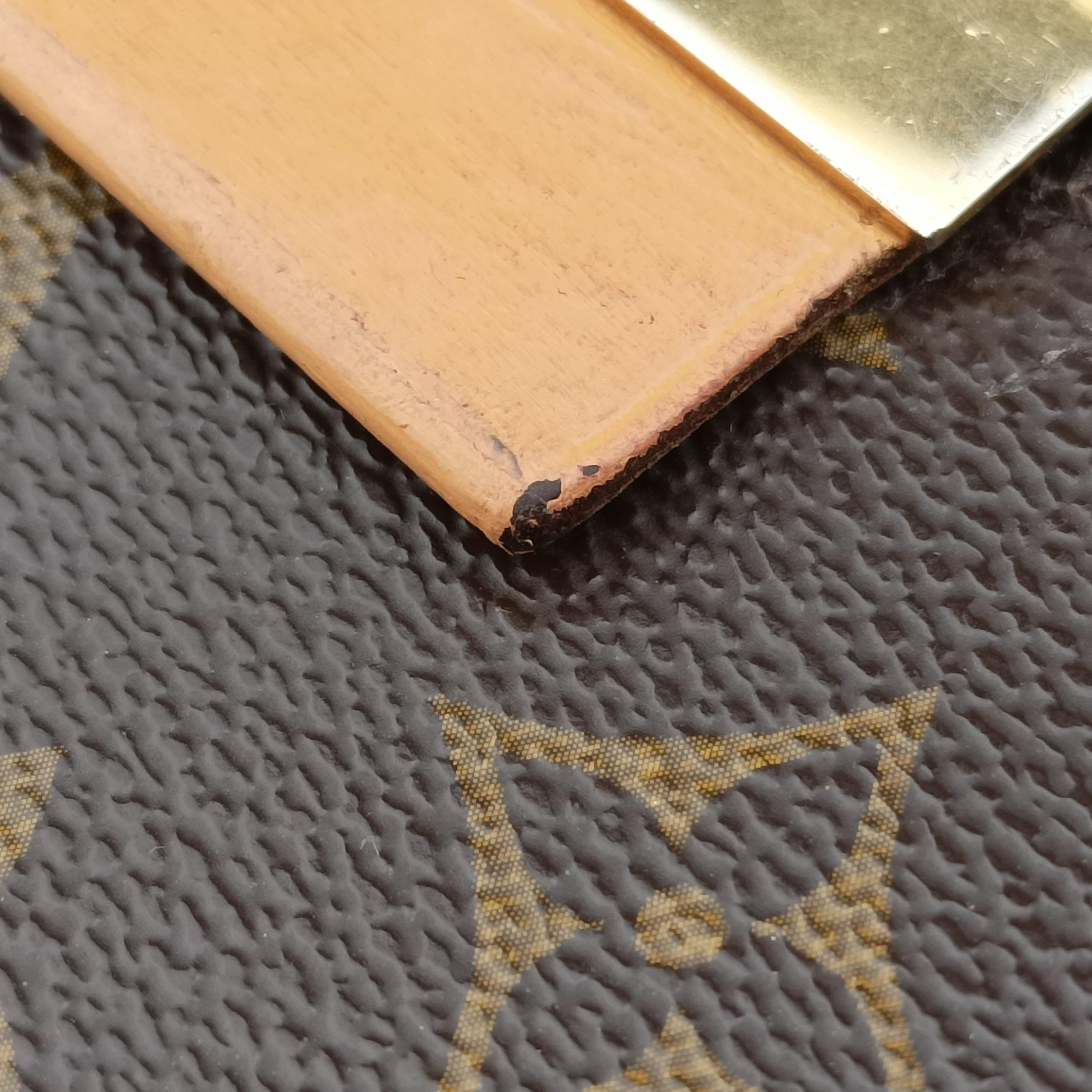 Pre-owned Louis Vuitton OLYMPE brown×AURORE Monogram Canvas×calf leather M40816 shoulderbag | stylenewstar