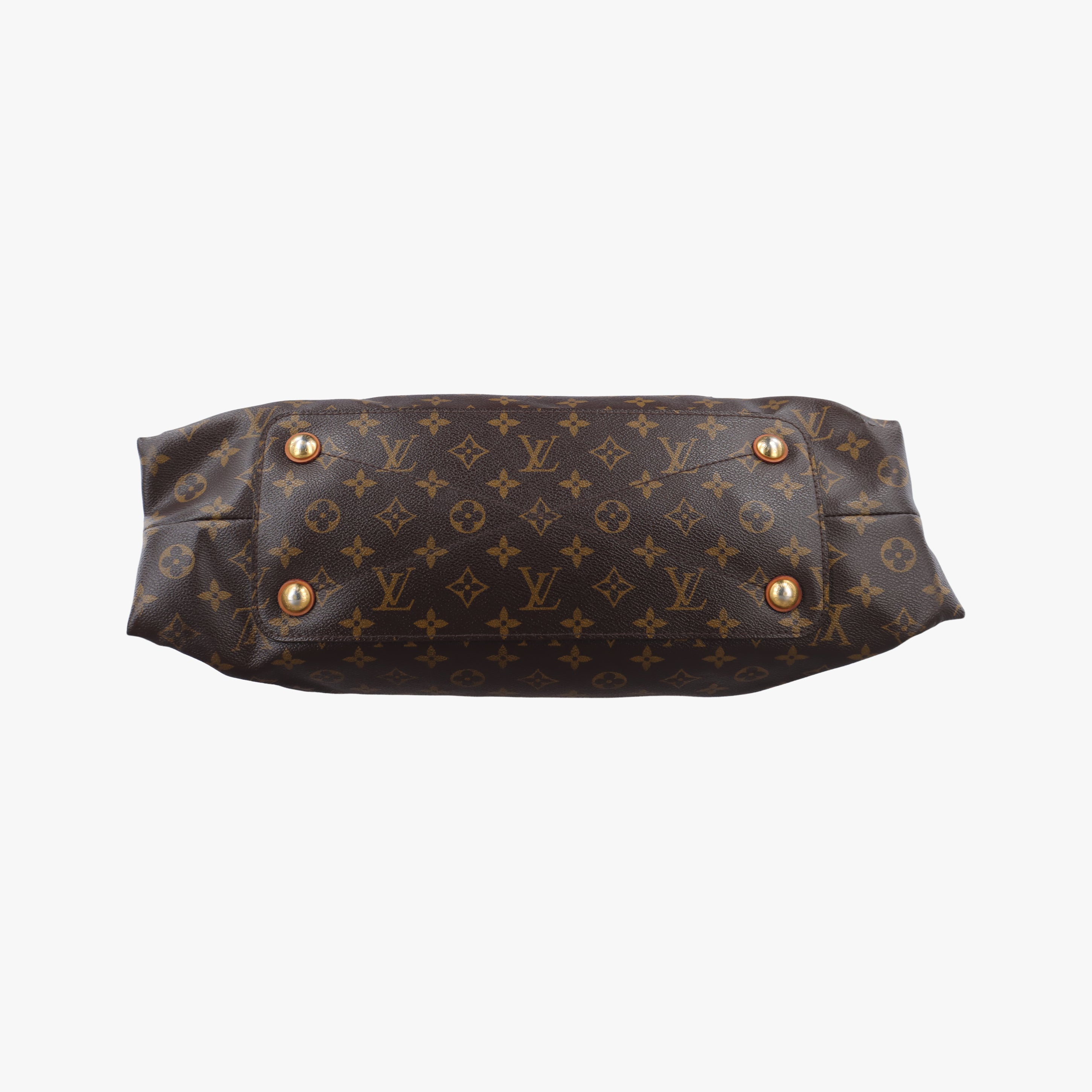 Pre-owned Louis Vuitton OLYMPE brown×AURORE Monogram Canvas×calf leather M40816 shoulderbag | stylenewstar