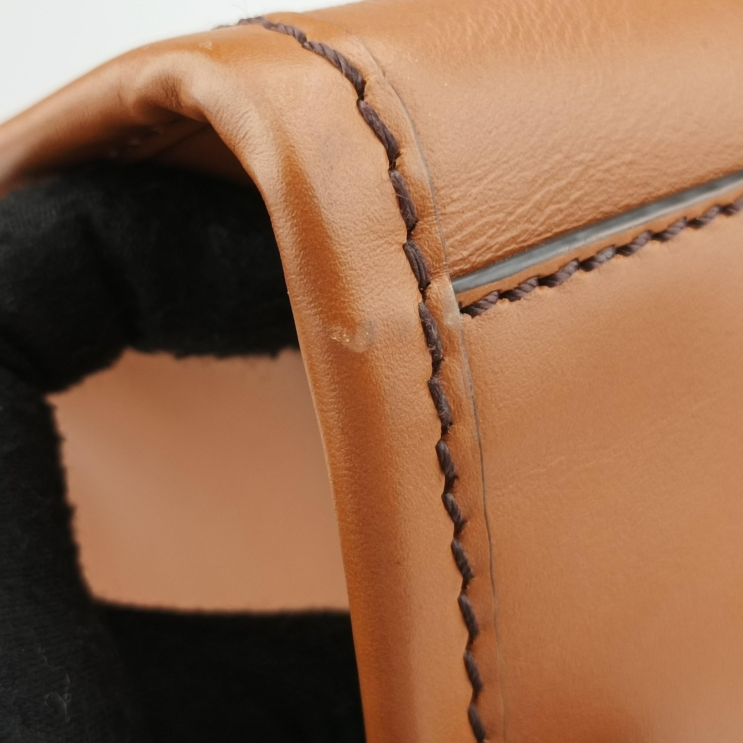 Pre-owned Fendi Sunshine Brown Leather 8BH372 handbag | stylenewstar