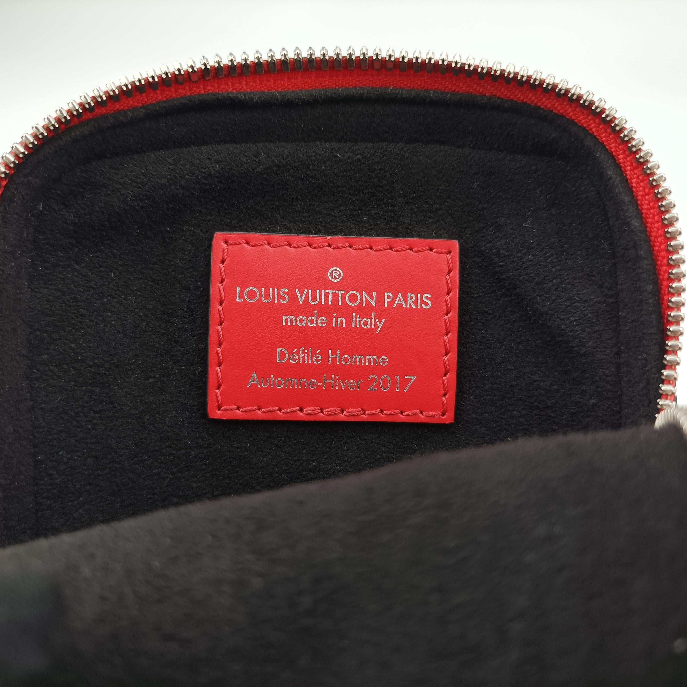 Pre-owned Louis Vuitton Danube PPM Supreme Collaboration ROUGE×white Epi M53434 shoulderbag | stylenewstar
