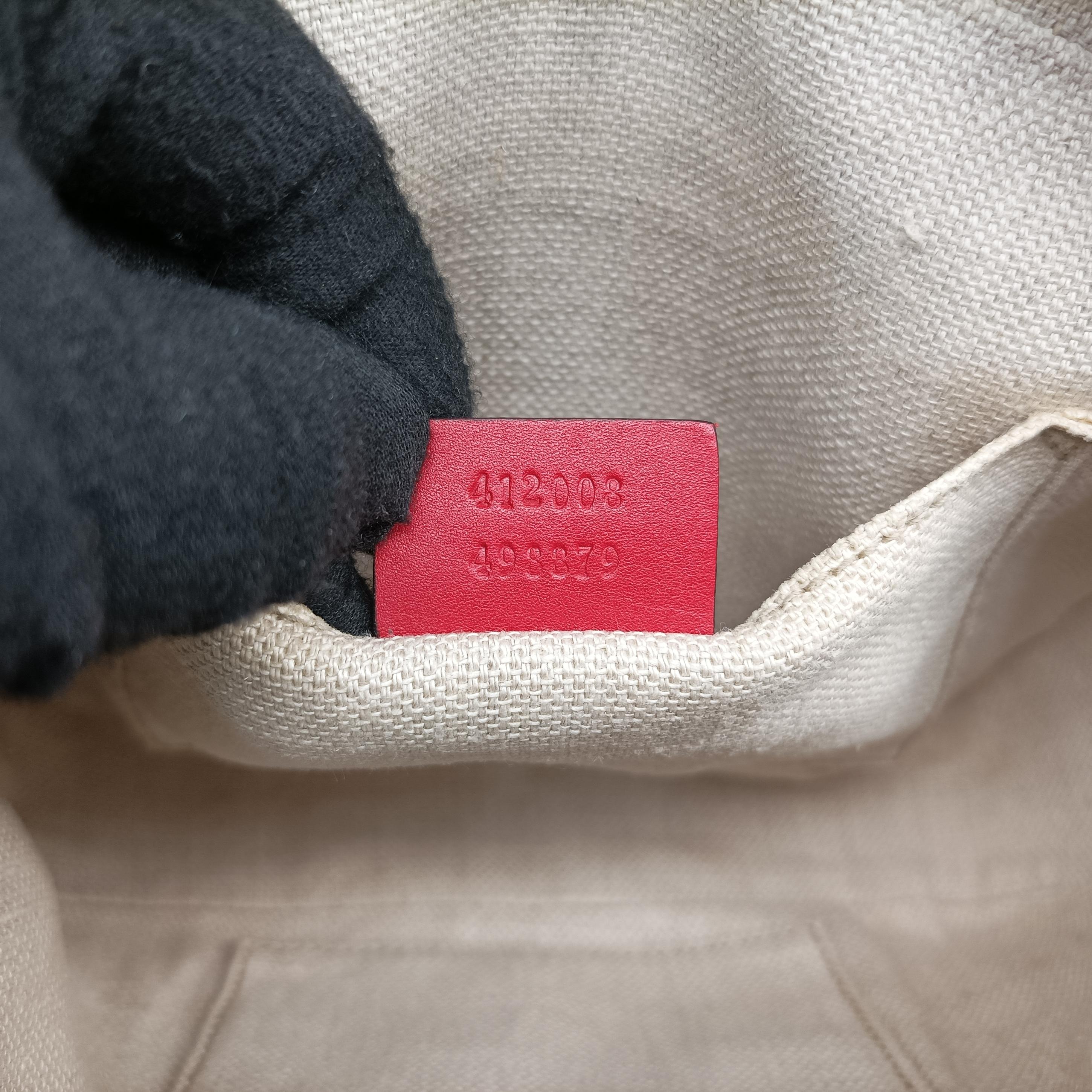 Secondhand Gucci Bee Web Red×Black Leather 412008 shoulderbag | stylenewstar