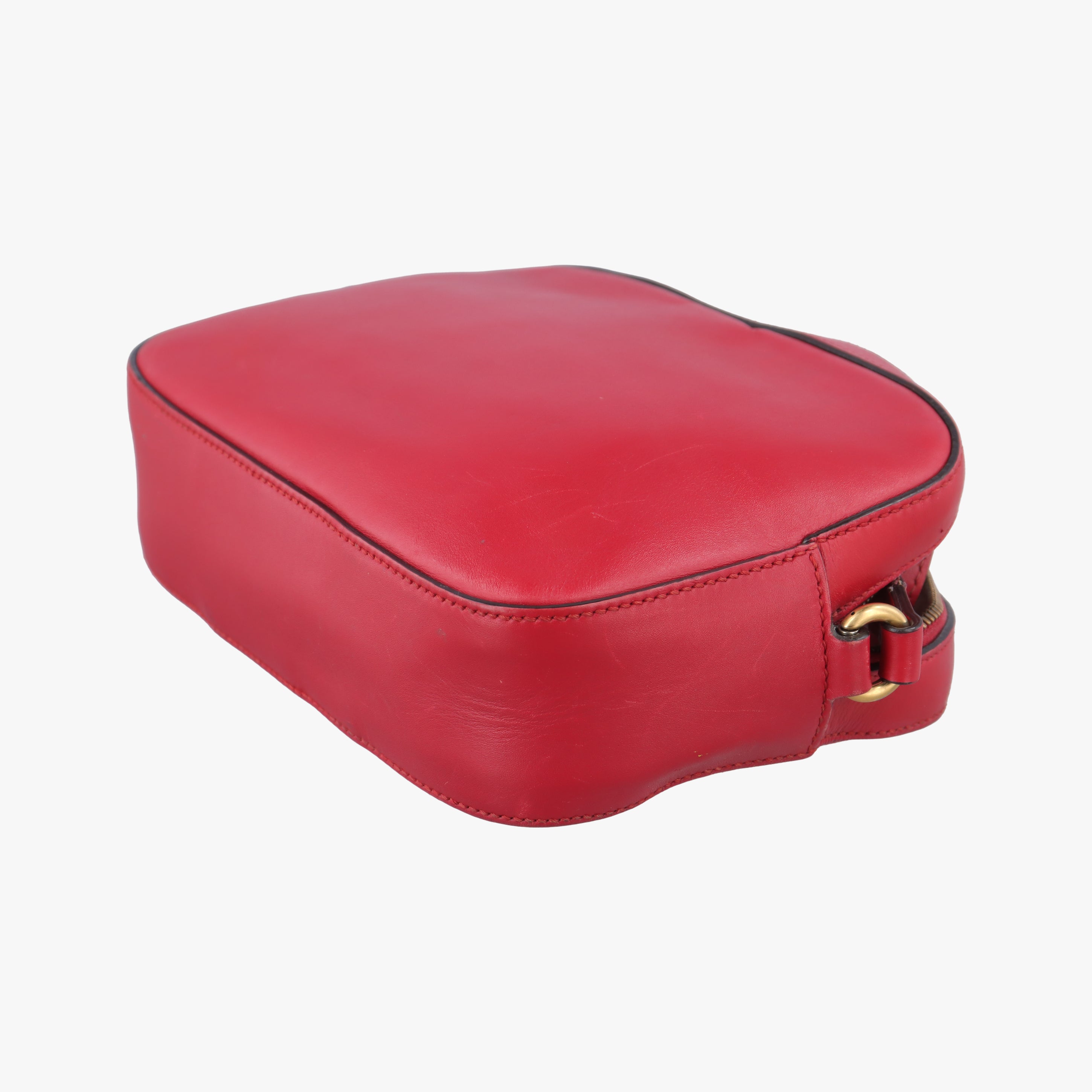 Secondhand Gucci Bee Web Red×Black Leather 412008 shoulderbag | stylenewstar