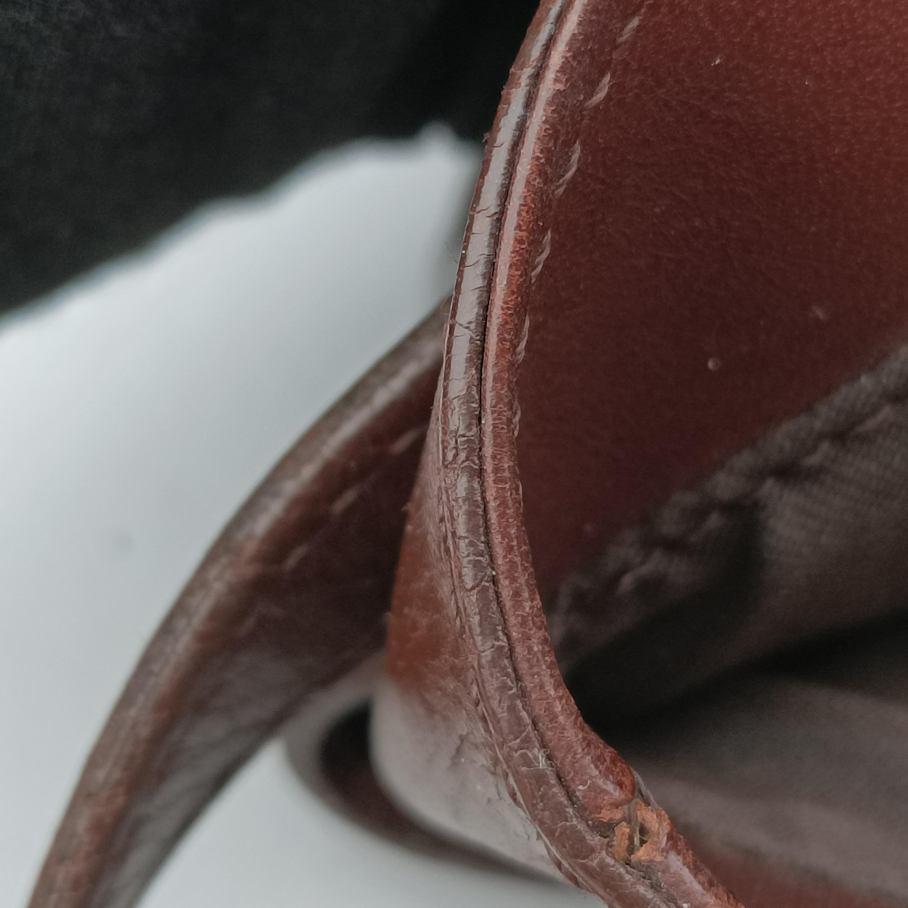 Pre-owned Fendi Zucchino Borsa Brown canvas×leather 8BR423 shoulderbag | stylenewstar