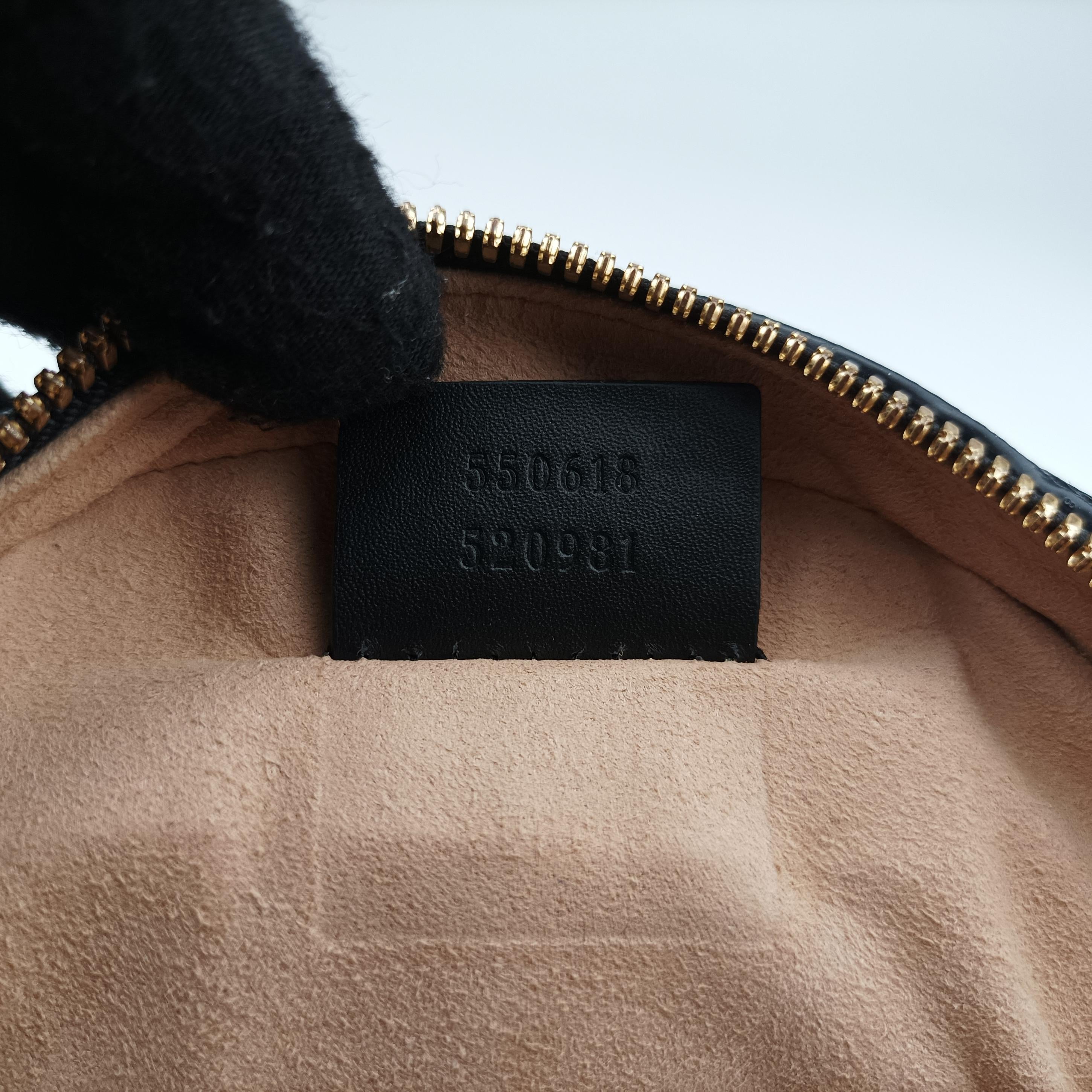 Pre-owned Gucci Ophidia Red×black Suede×Leather 550618 shoulderbag | stylenewstar