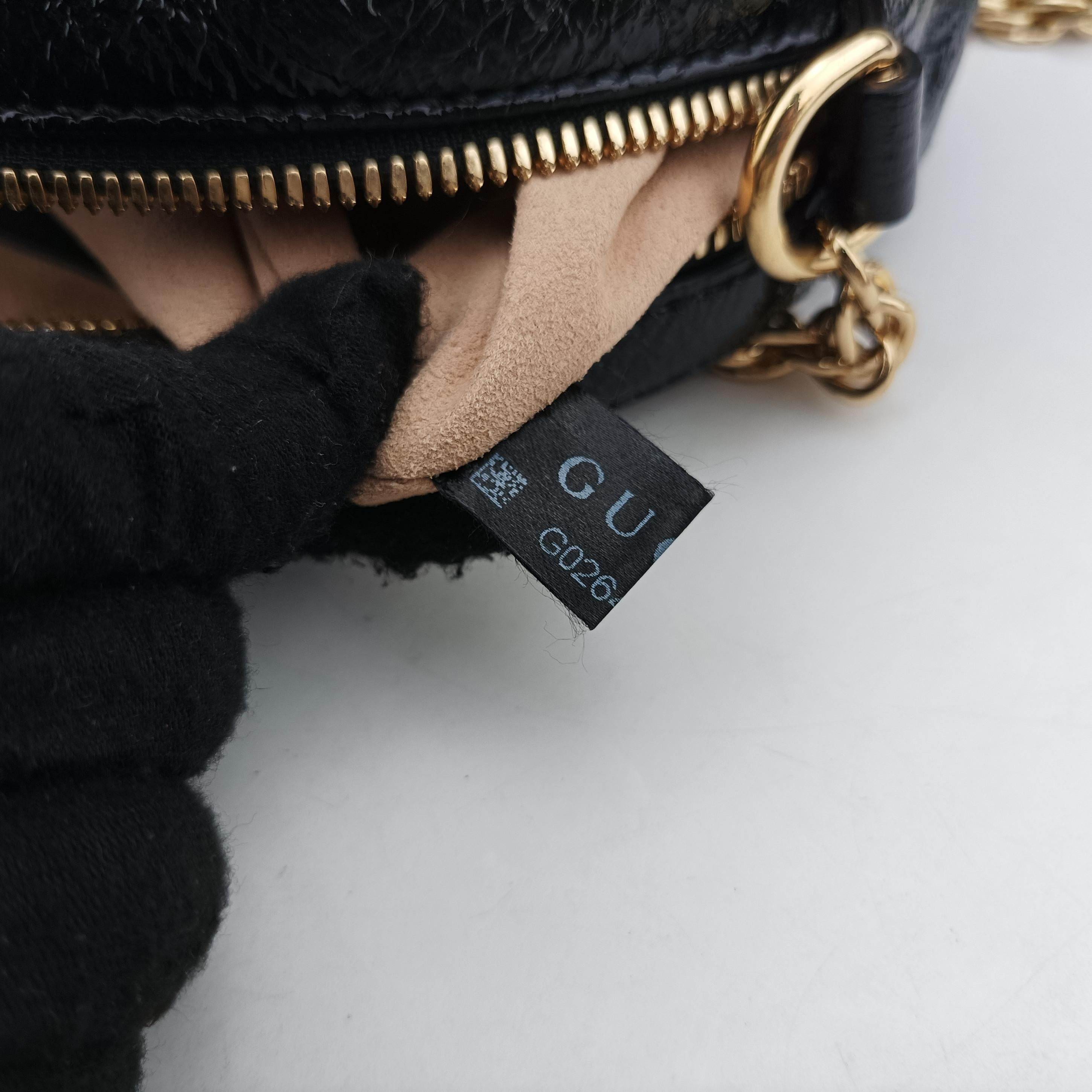 Pre-owned Gucci Ophidia Red×black Suede×Leather 550618 shoulderbag | stylenewstar