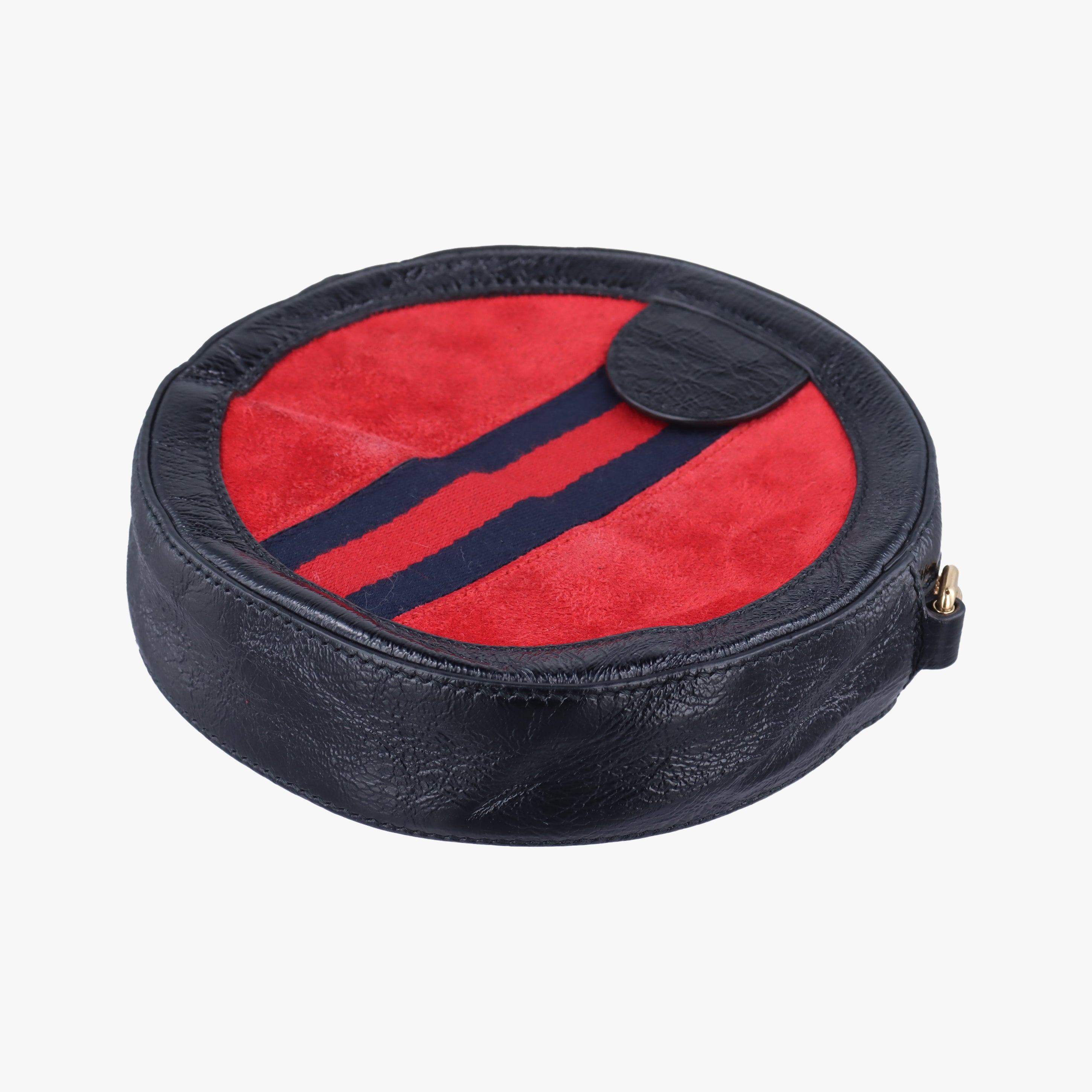 Pre-owned Gucci Ophidia Red×black Suede×Leather 550618 shoulderbag | stylenewstar