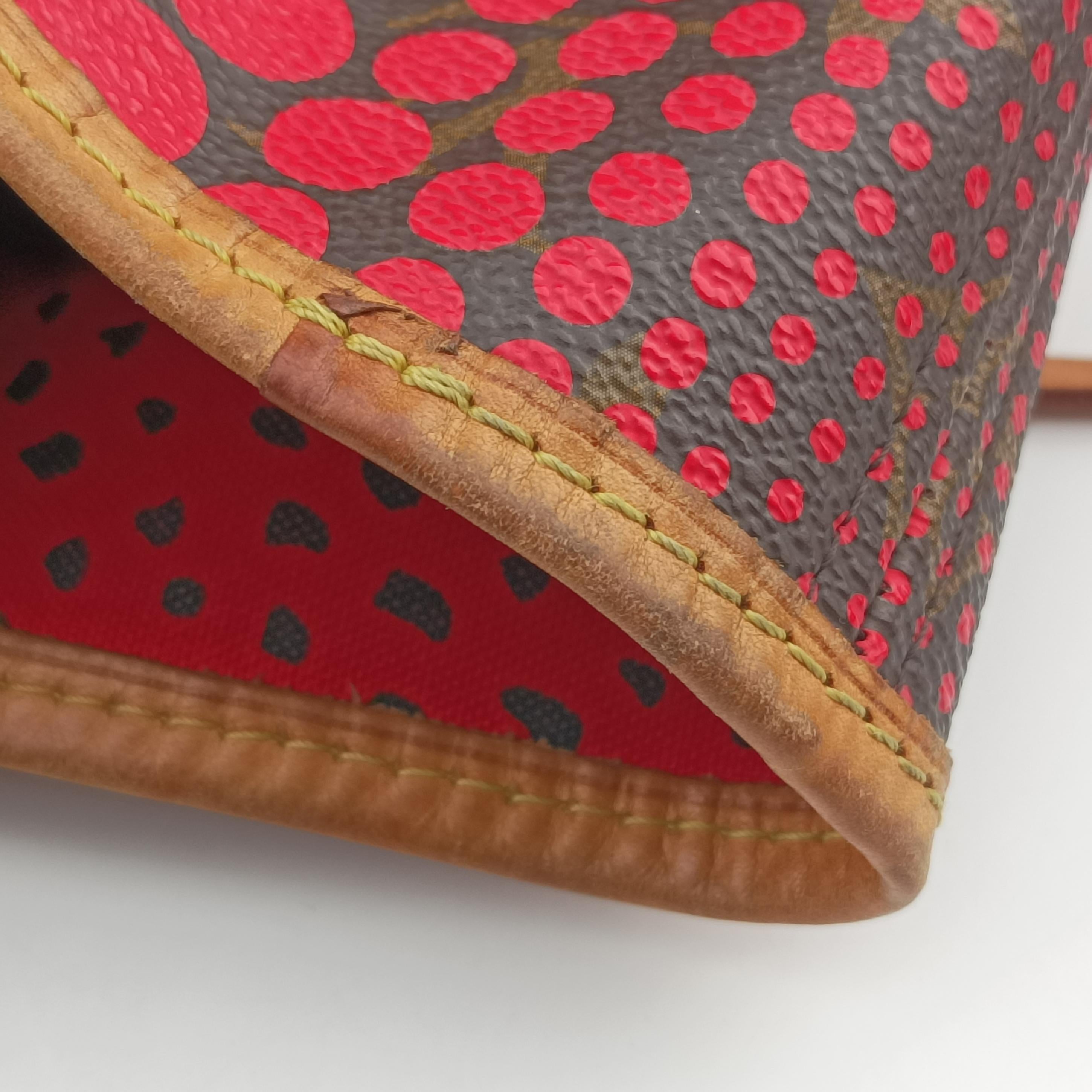 Secondhand Louis Vuitton Monogram Wave Neverfull MM MARRON×ROUGE PVC Coated Canvas M40686 shoulderbag | stylenewstar