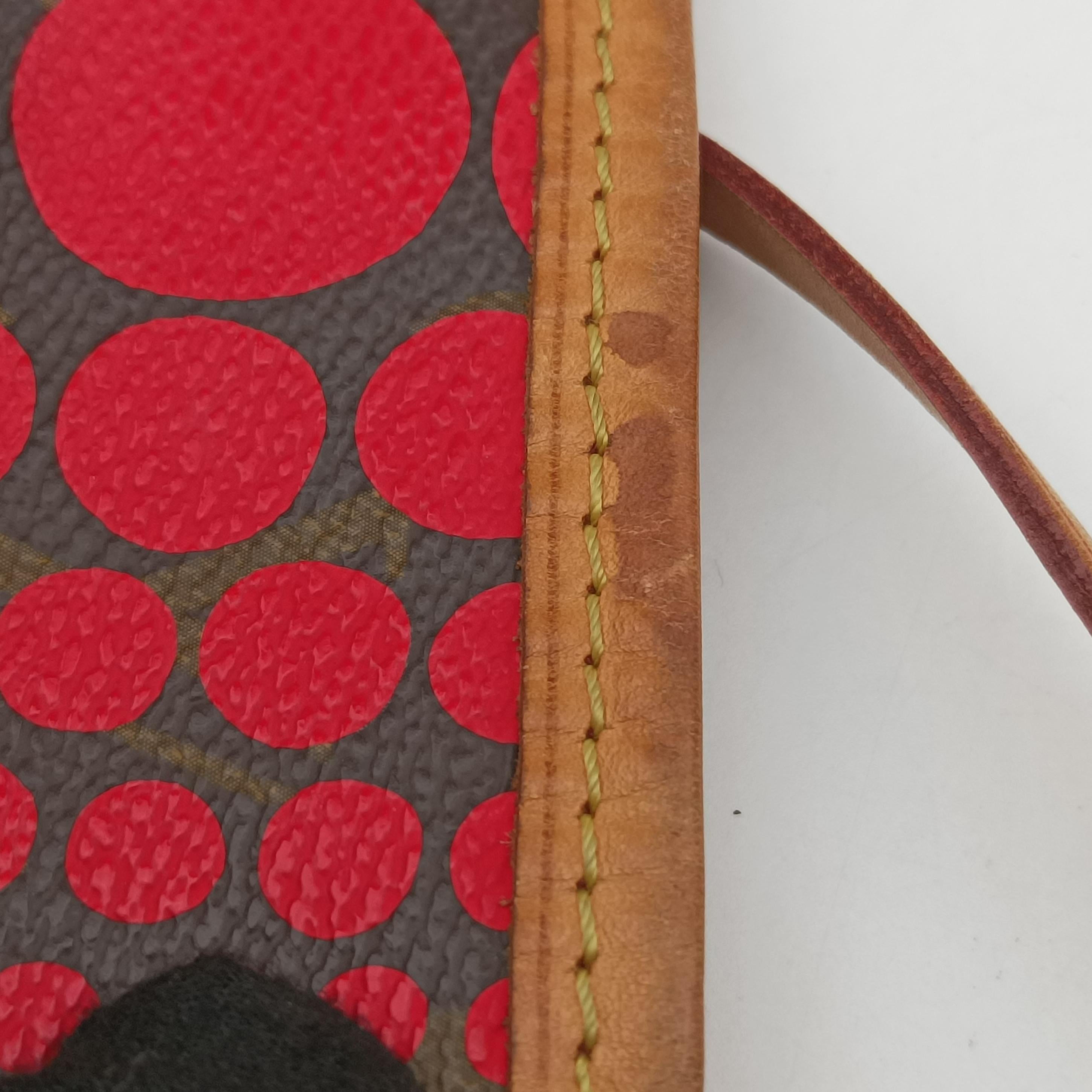 Secondhand Louis Vuitton Monogram Wave Neverfull MM MARRON×ROUGE PVC Coated Canvas M40686 shoulderbag | stylenewstar