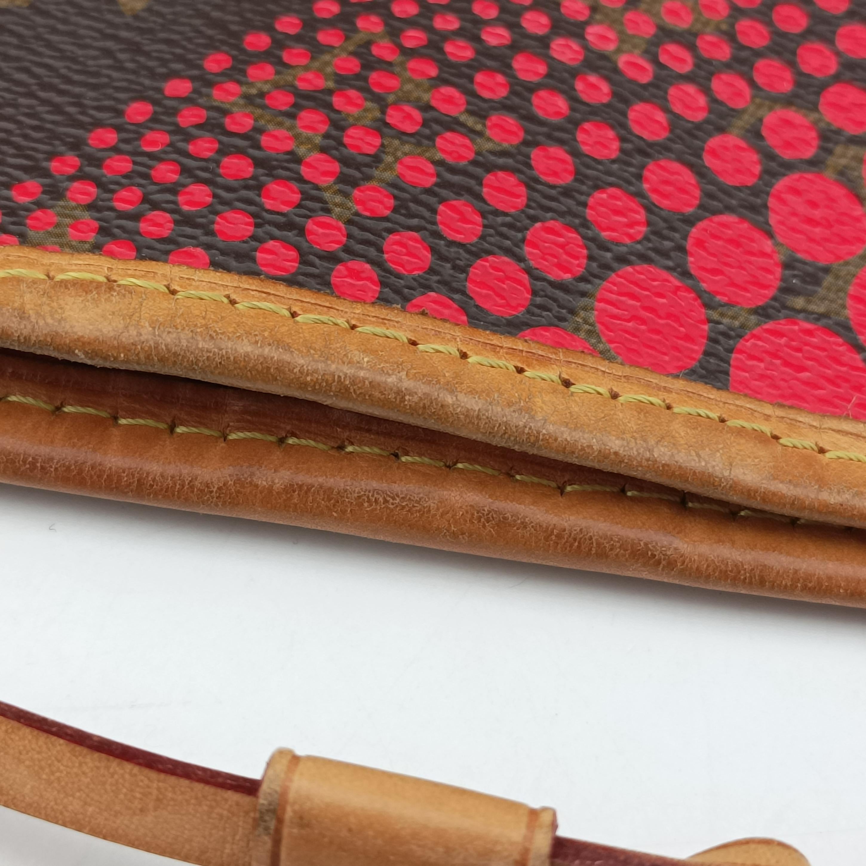 Secondhand Louis Vuitton Monogram Wave Neverfull MM MARRON×ROUGE PVC Coated Canvas M40686 shoulderbag | stylenewstar