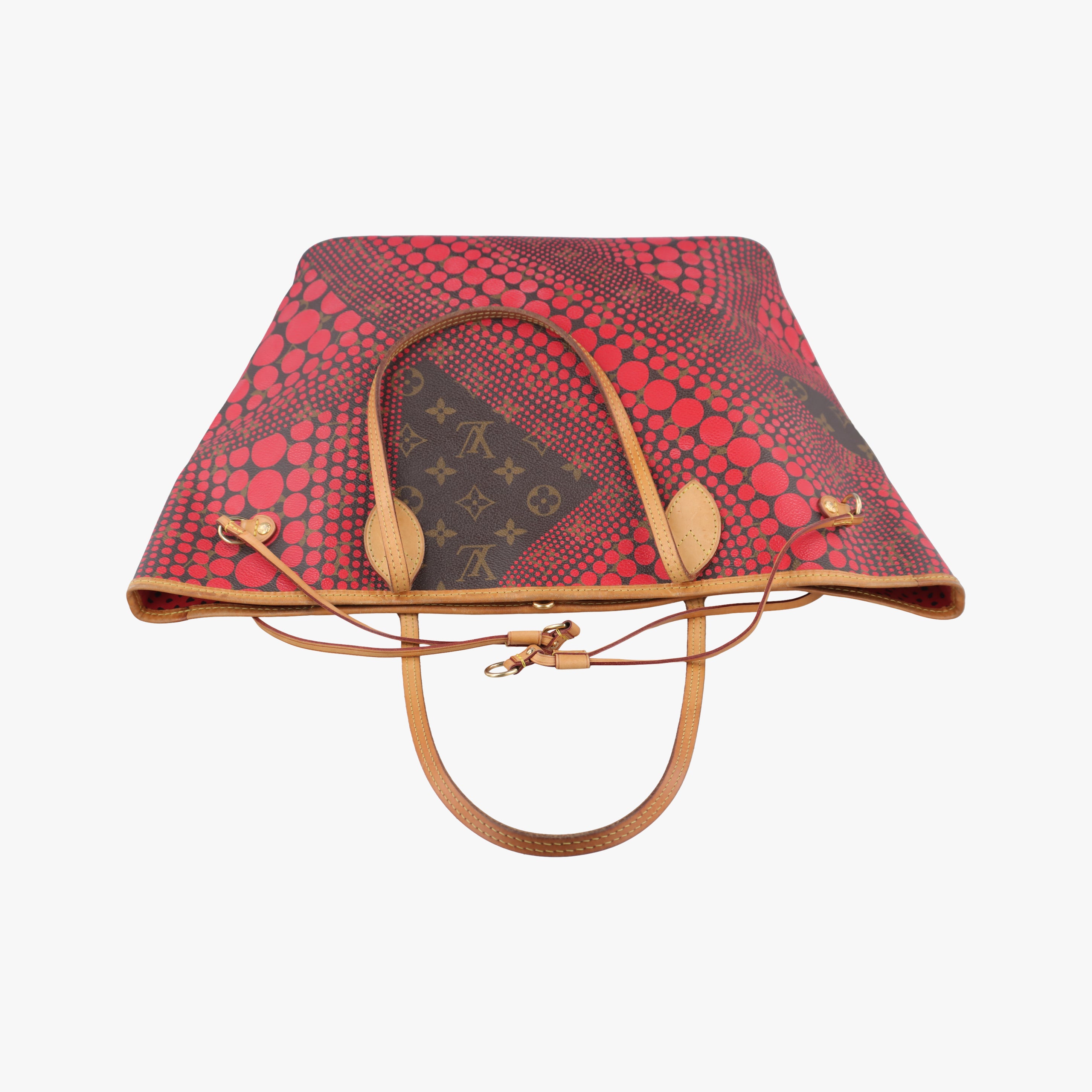 Secondhand Louis Vuitton Monogram Wave Neverfull MM MARRON×ROUGE PVC Coated Canvas M40686 shoulderbag | stylenewstar